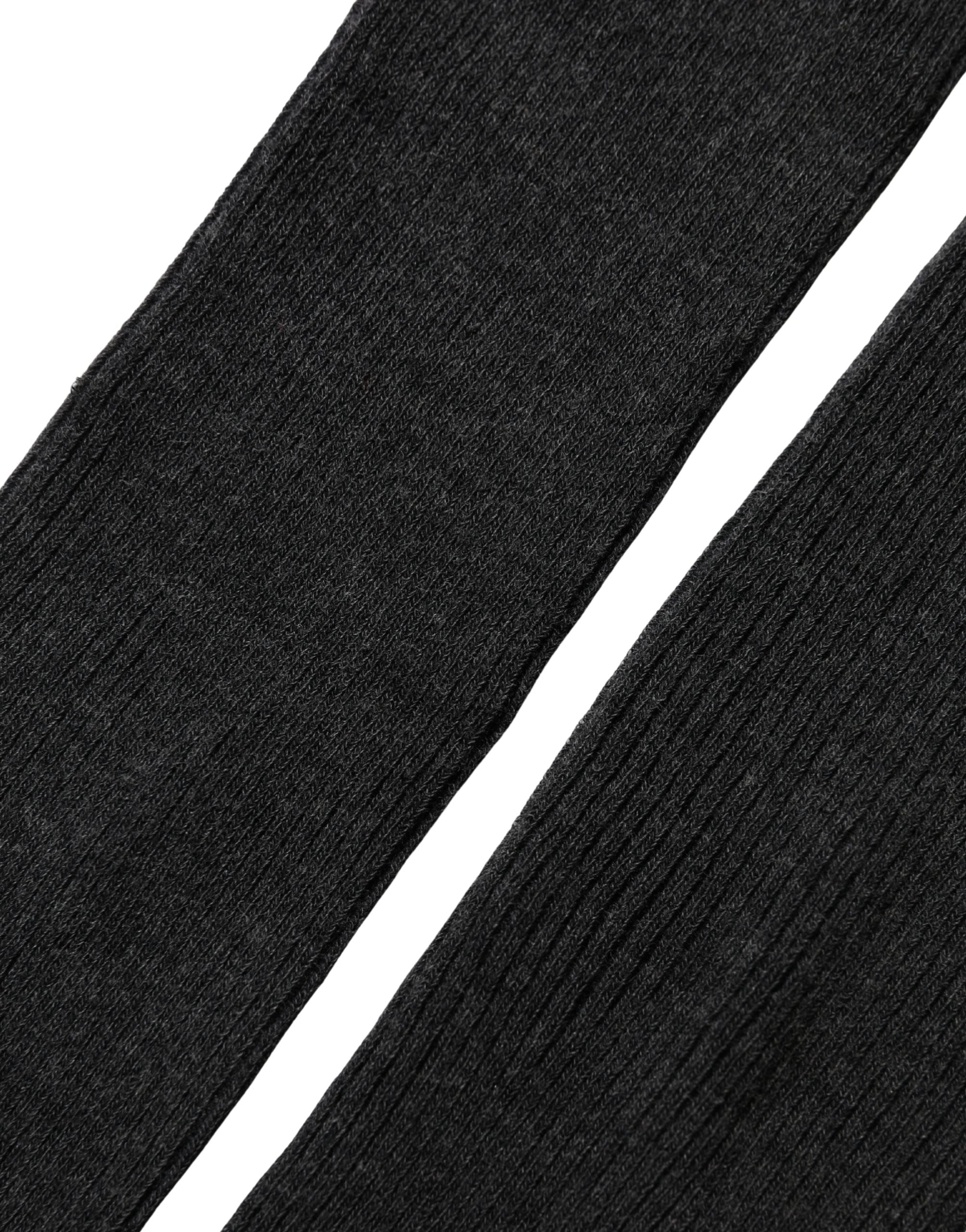 Dolce & Gabbana Gray Cotton Tights Stocking Pantyhose Women's Socks