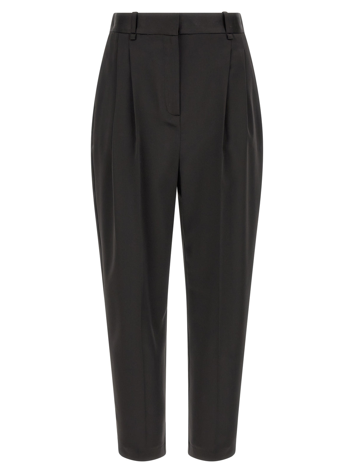 Elisabetta Franchi Black Polyester Cropped Women's Pants