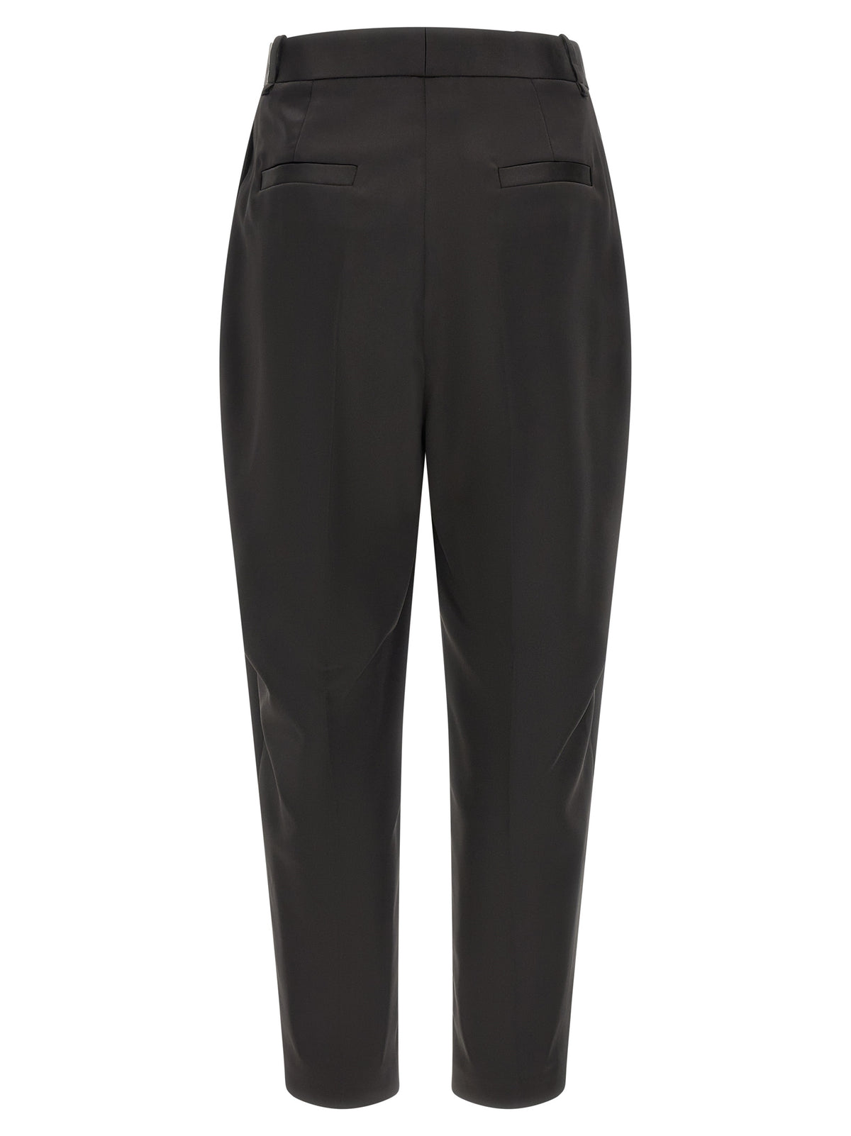 Elisabetta Franchi Black Polyester Cropped Women's Pants