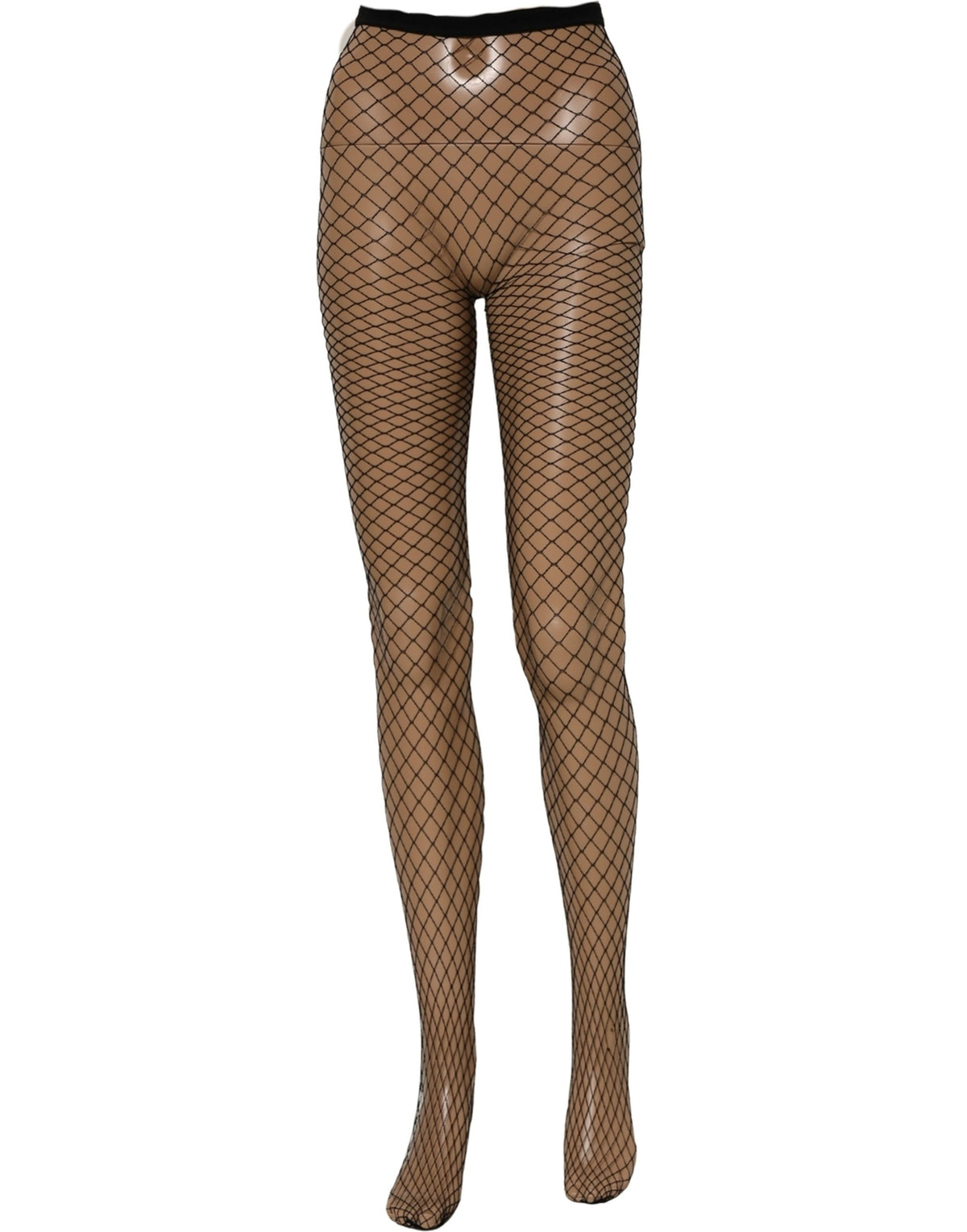 Dolce & Gabbana Black Fishnet Tights Stocking Pantyhose One Size Women's Socks (Pre-Owned)