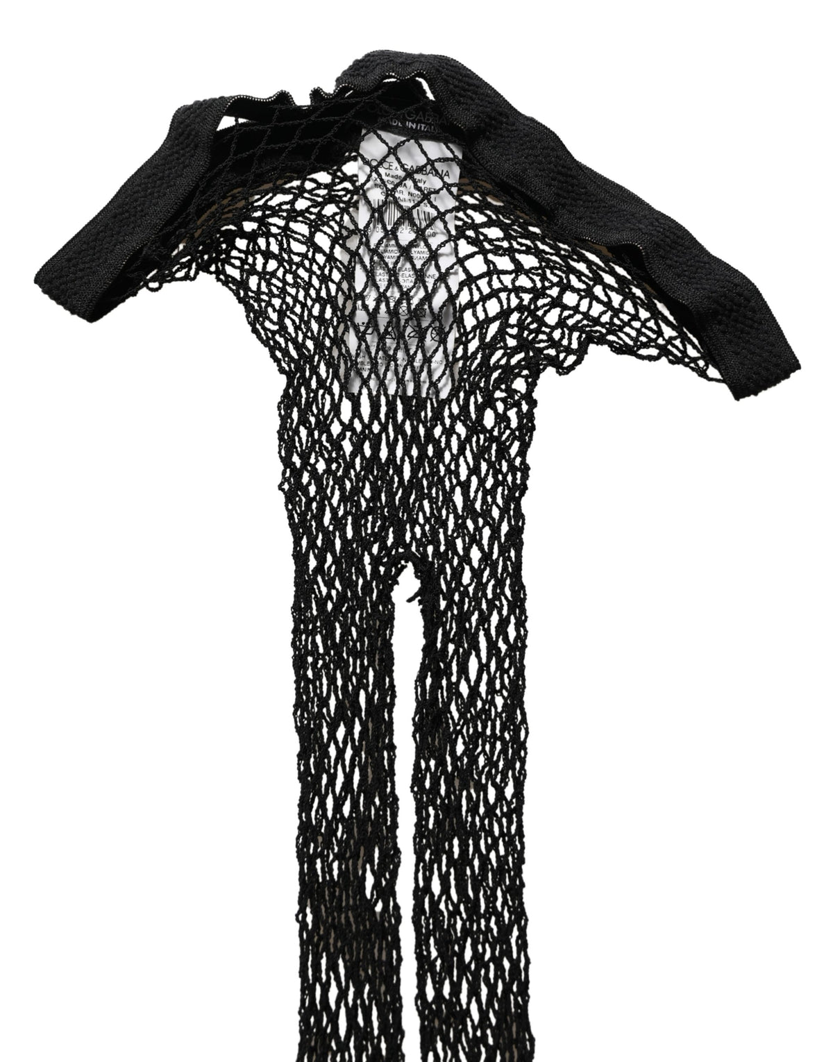 Dolce & Gabbana Black Fishnet Tights Stocking Pantyhose One Size Women's Socks (Pre-Owned)
