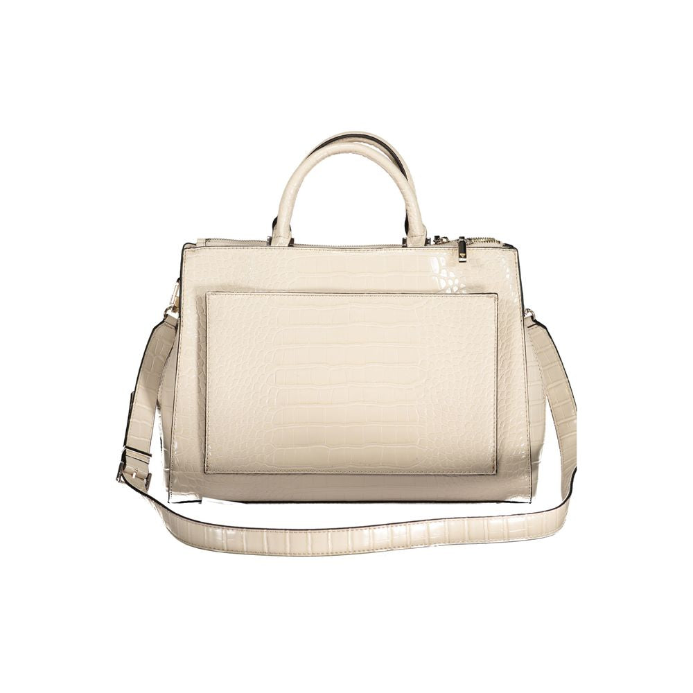 Guess Jeans Beige Polyurethane Women Women's Handbag