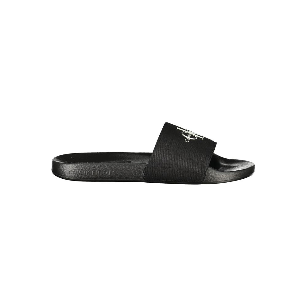 Calvin Klein Black Polyester Men's Men's Slipper