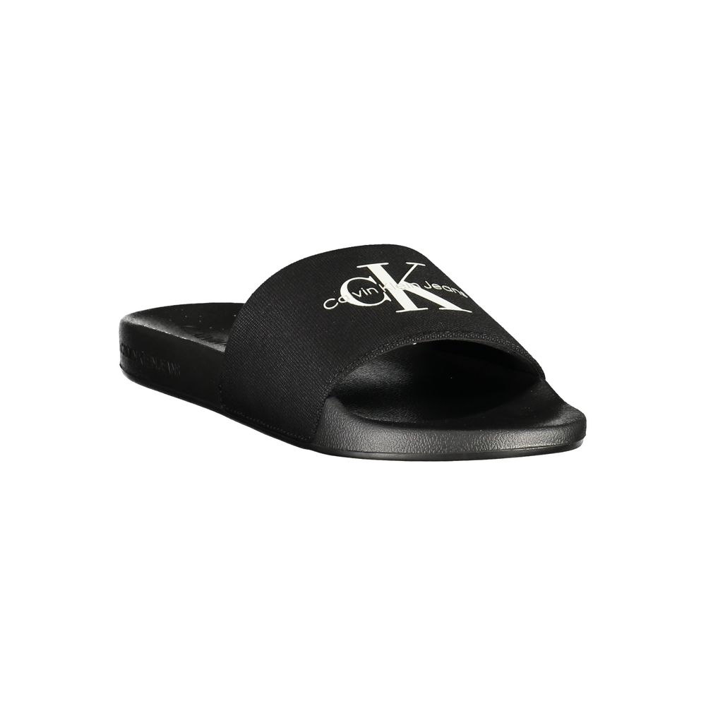 Calvin Klein Black Polyester Men's Men's Slipper