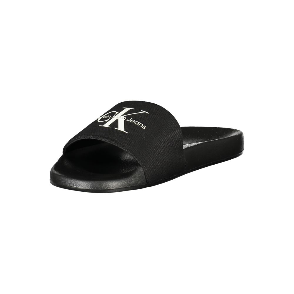 Calvin Klein Black Polyester Men's Men's Slipper