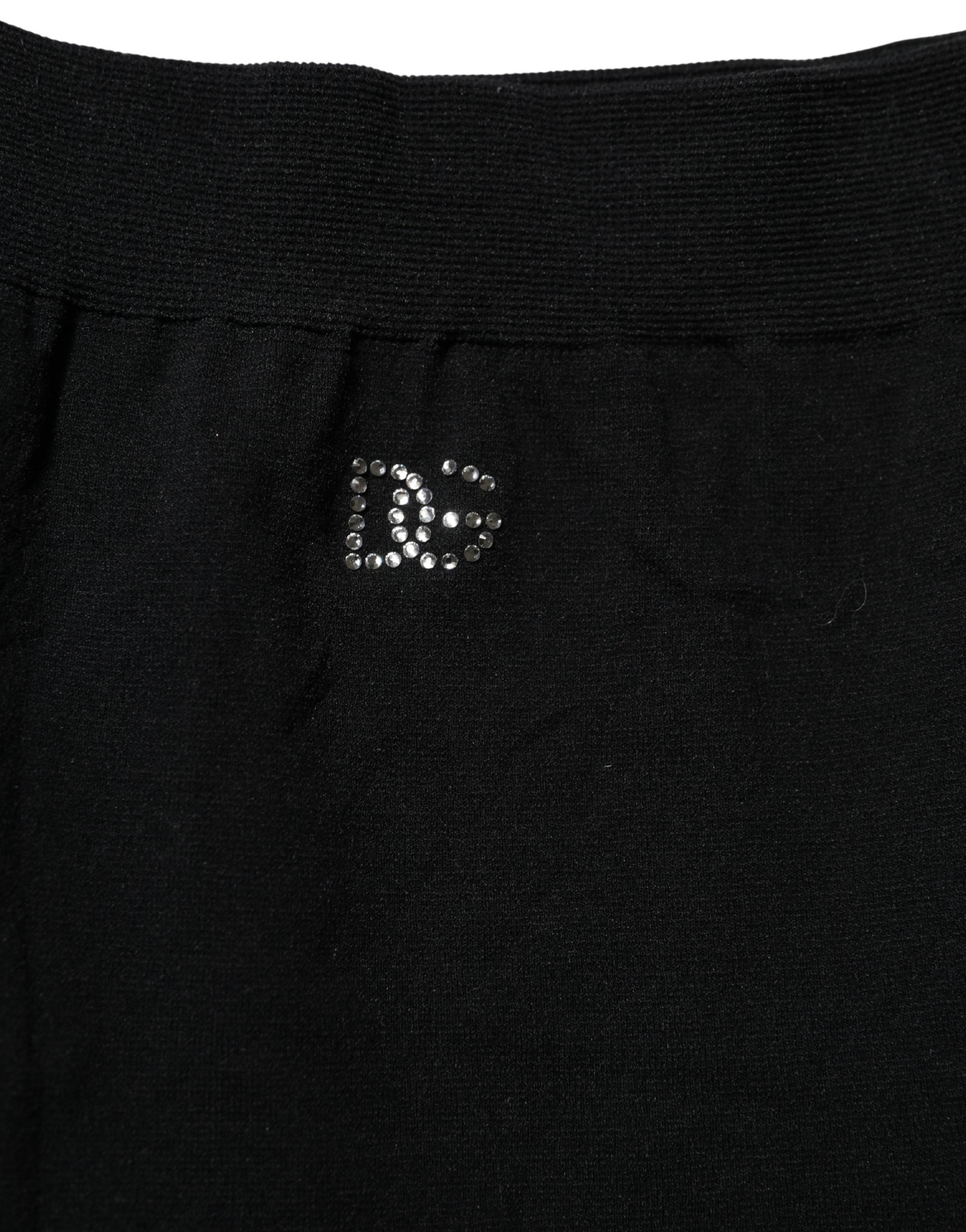 Dolce & Gabbana Black Stripes Tights Stockings Pantyhose Women's Socks (Pre-Owned)