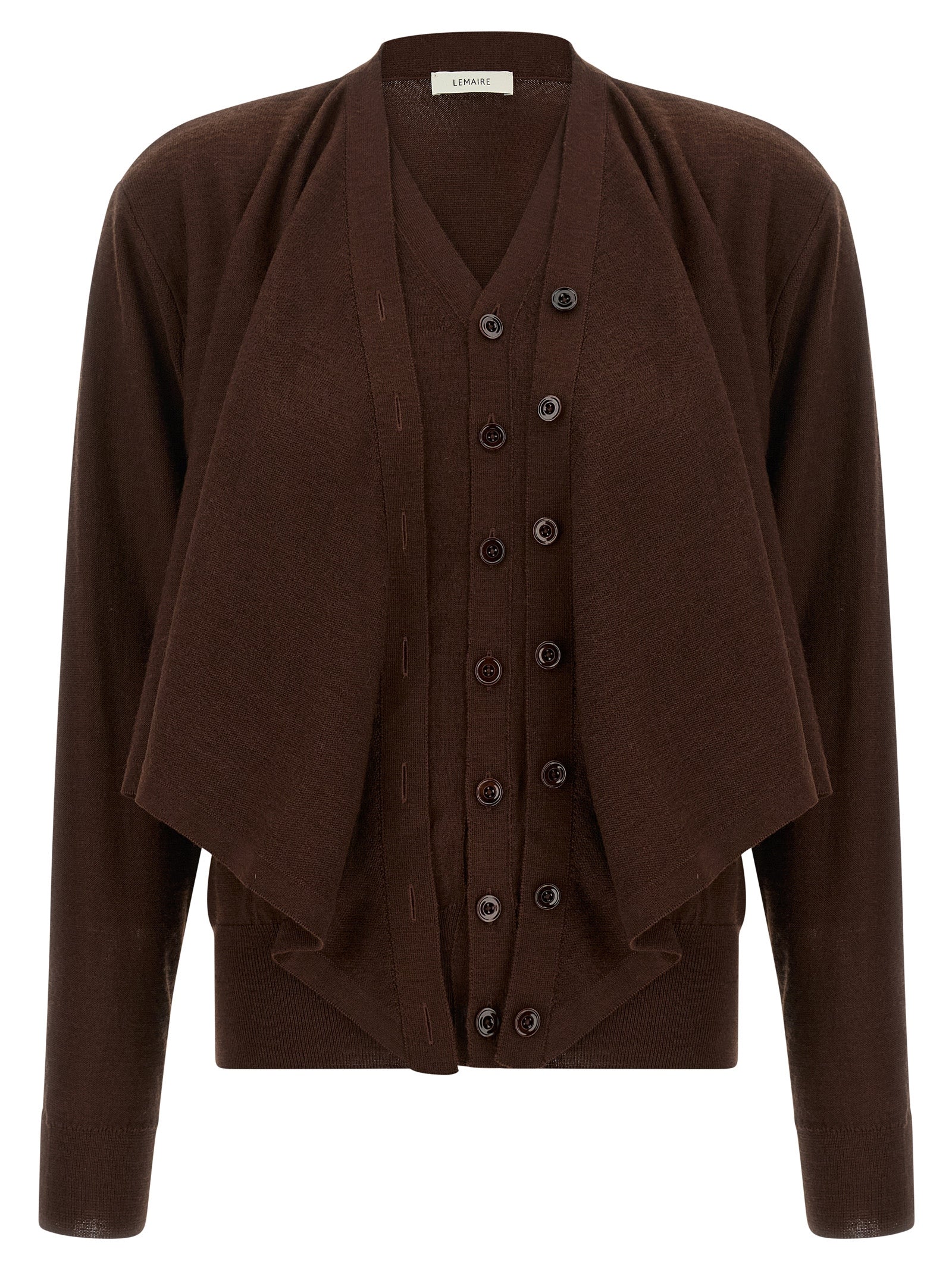 Lemaire Bordeaux Wool Women's Cardigan