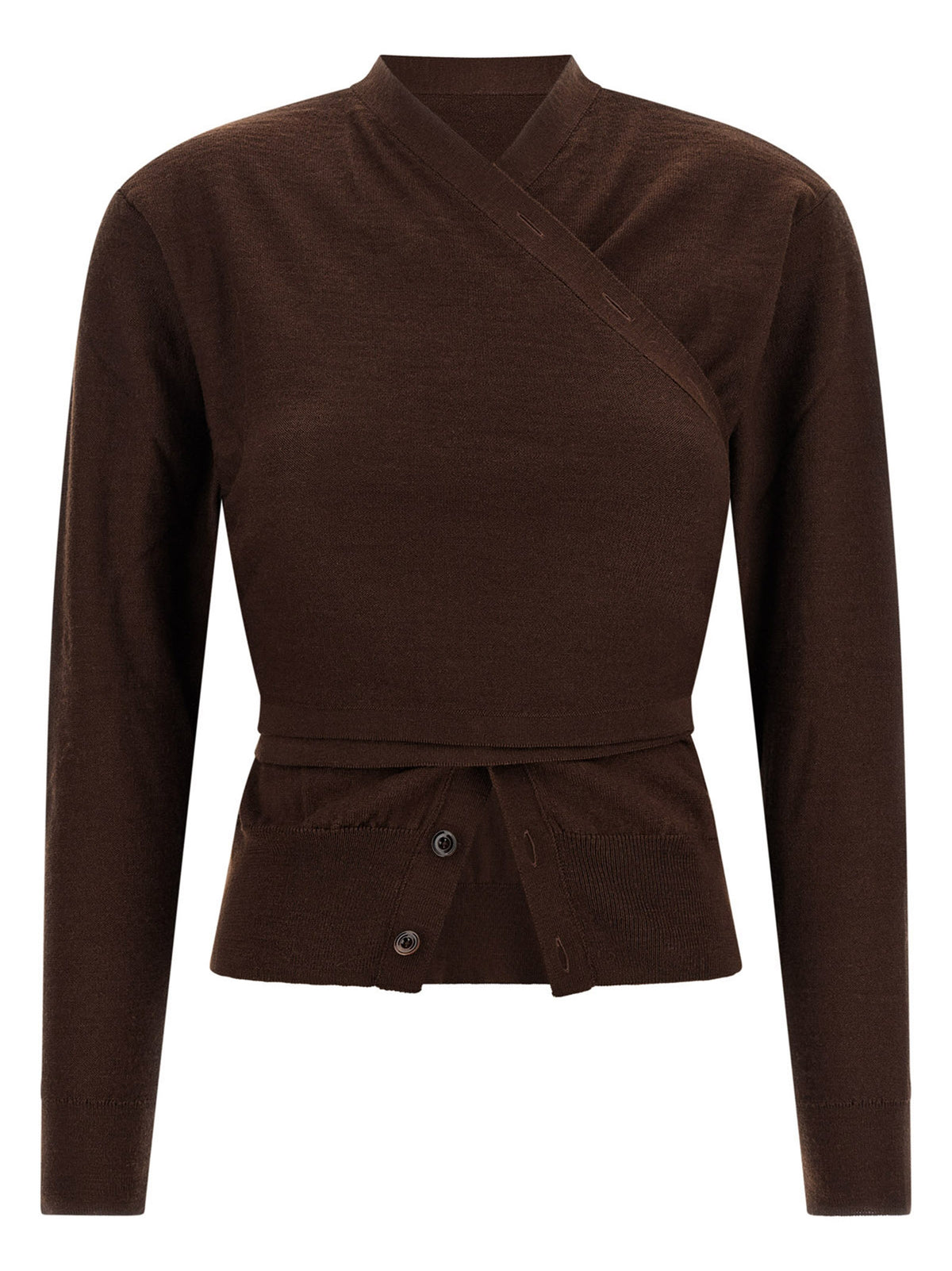 Lemaire Bordeaux Wool Women's Cardigan