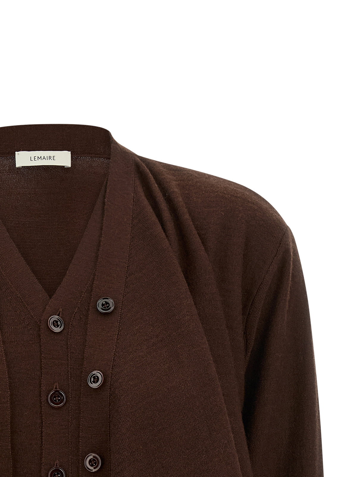 Lemaire Bordeaux Wool Women's Cardigan