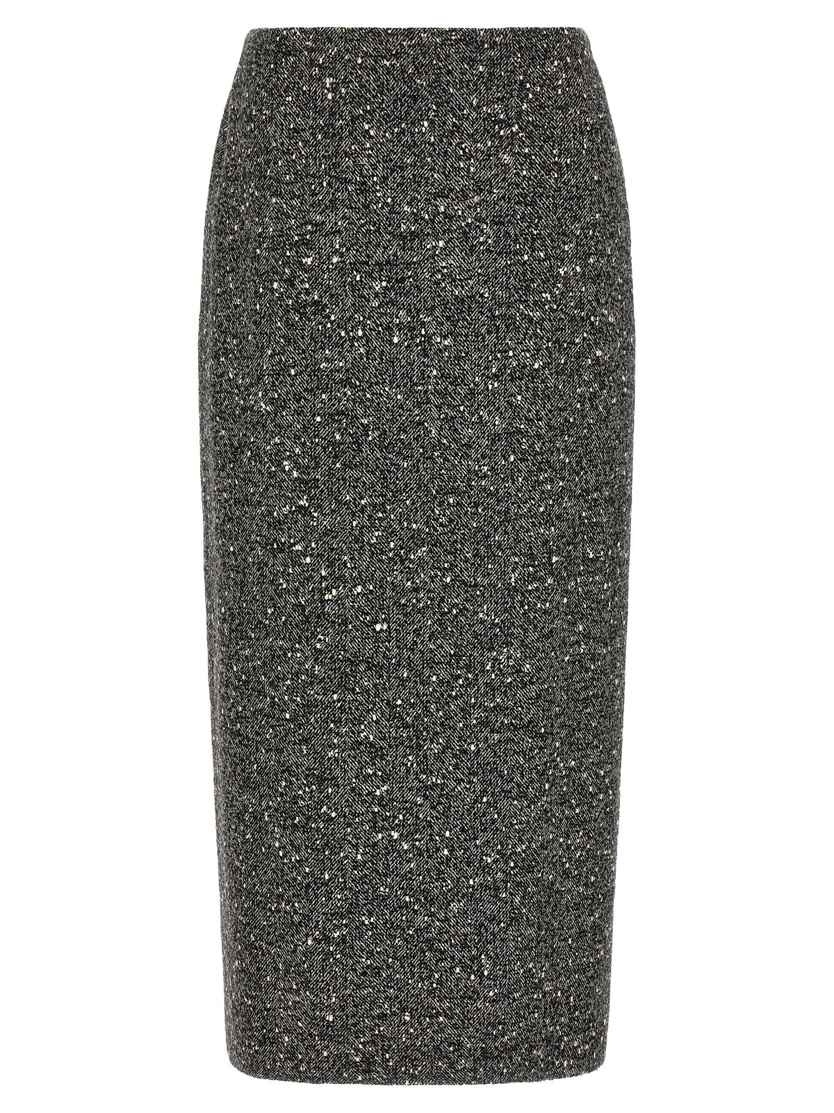 Valentino Garavani Bicolor Virgin Wool Midi Women's Skirt