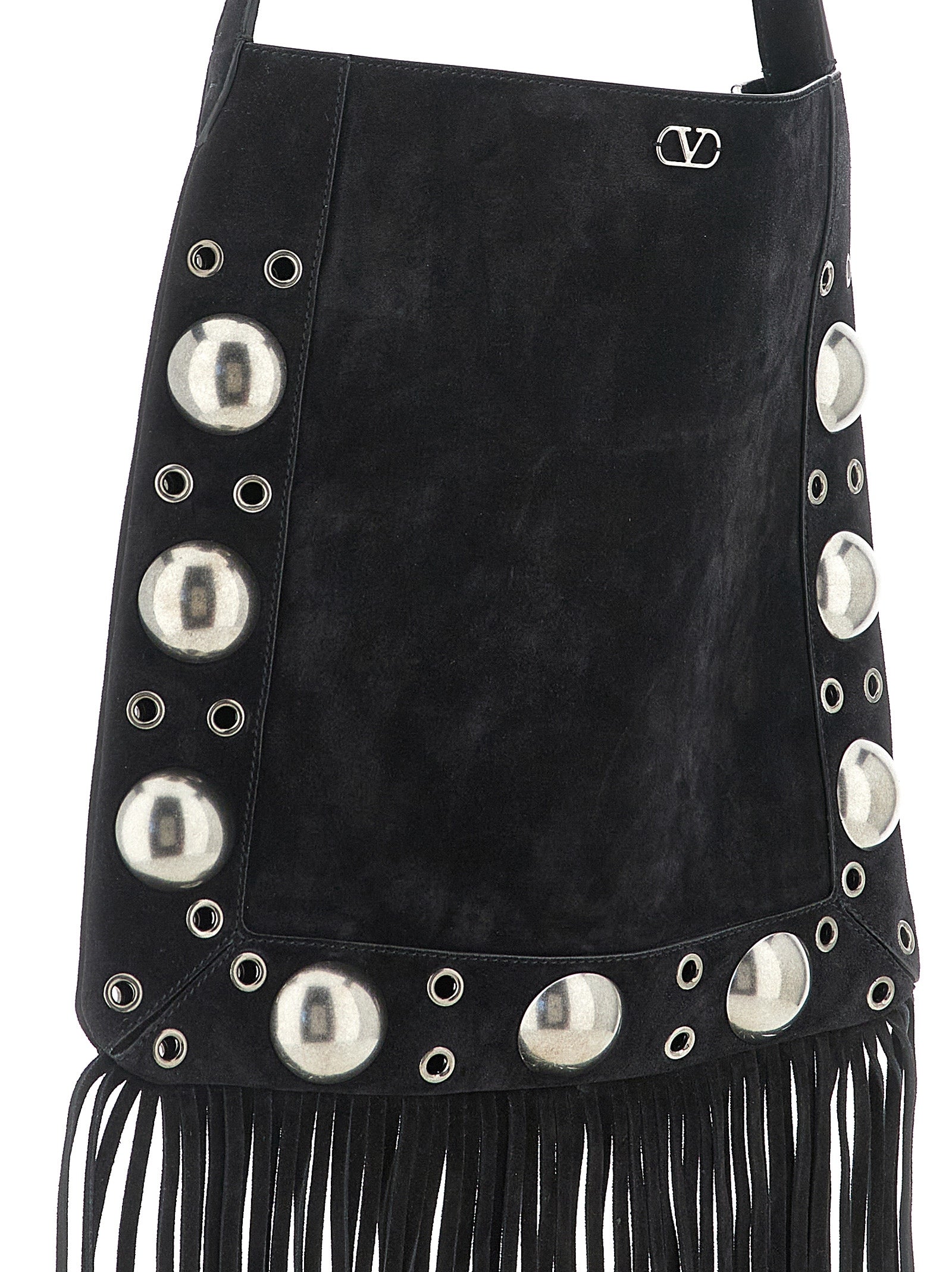 Valentino Garavani Black Calfskin Shoulder Men's Bag
