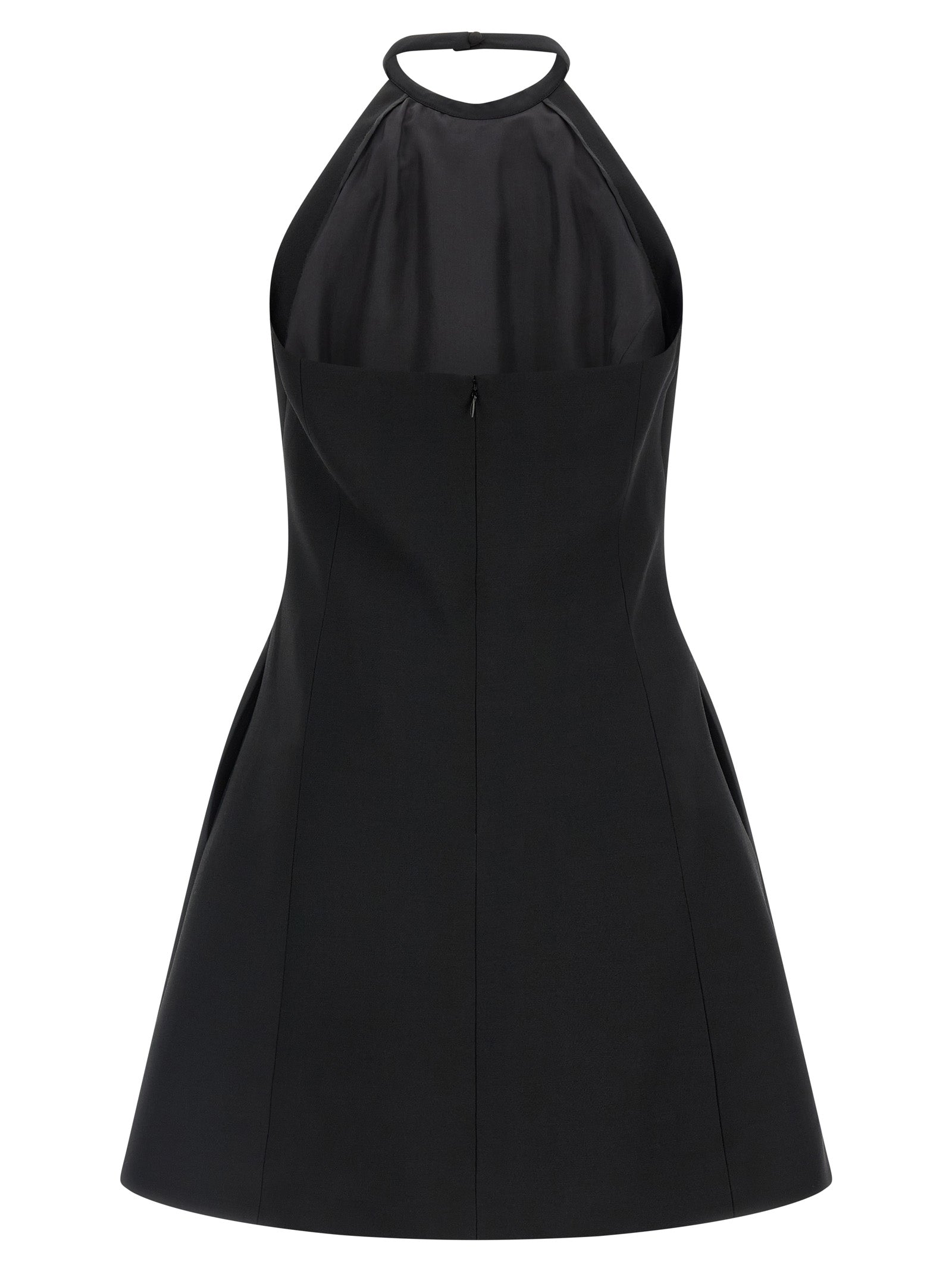 Valentino Garavani Black Virgin Wool Short Women's Dress