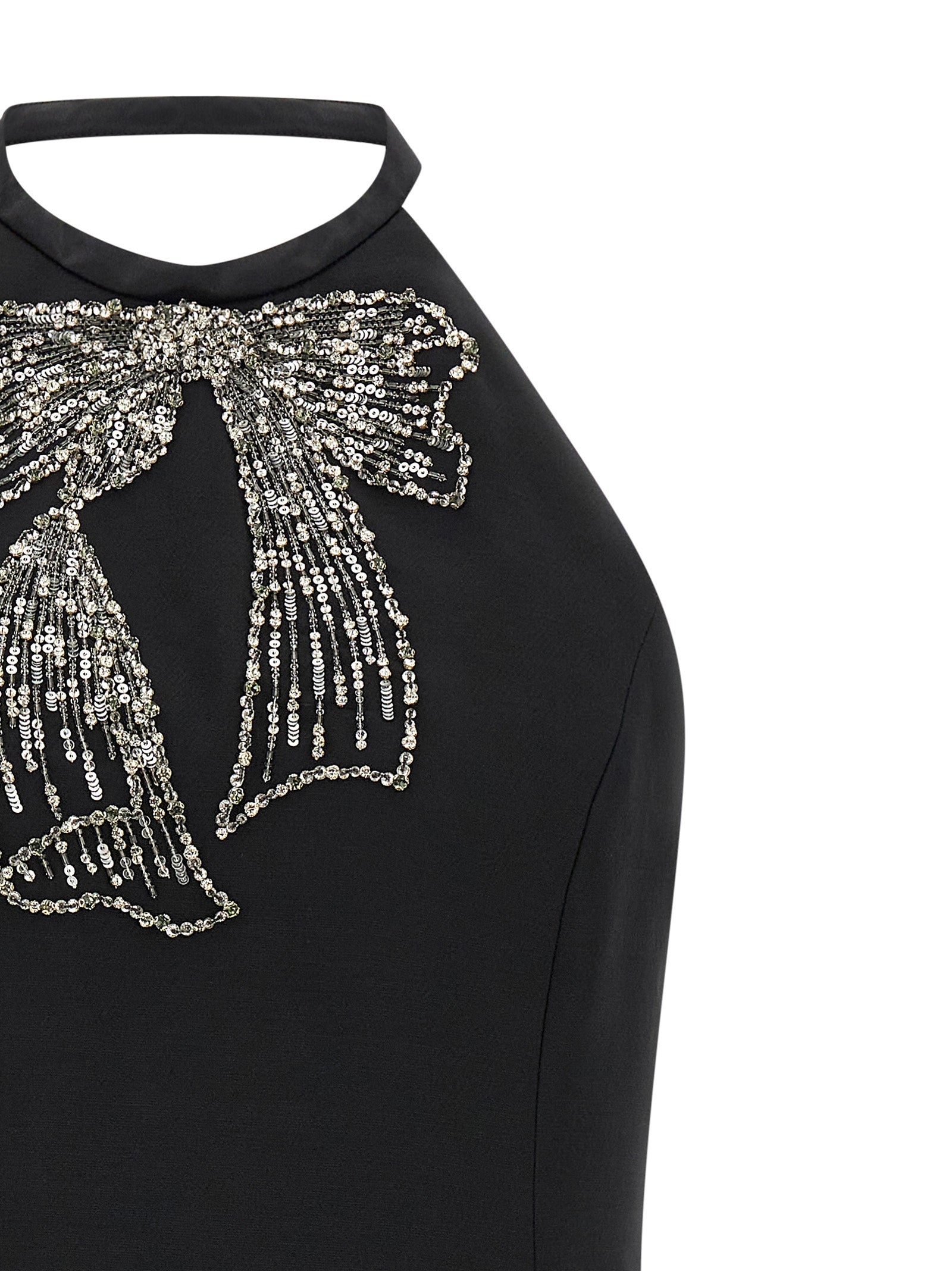 Valentino Garavani Black Virgin Wool Short Women's Dress