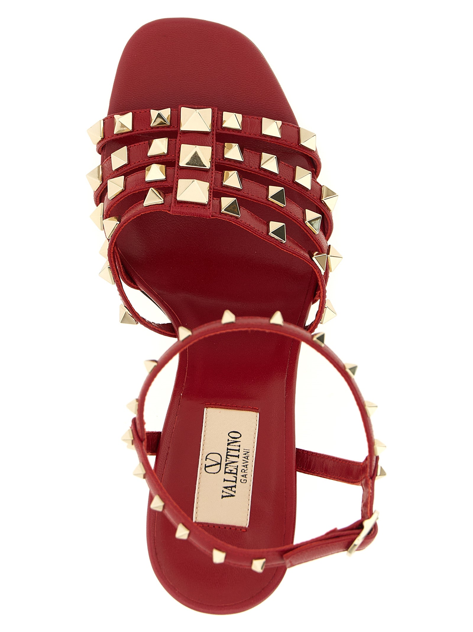 Valentino Garavani Multicolor Calfskin Stiletto Heel Women's Sandals