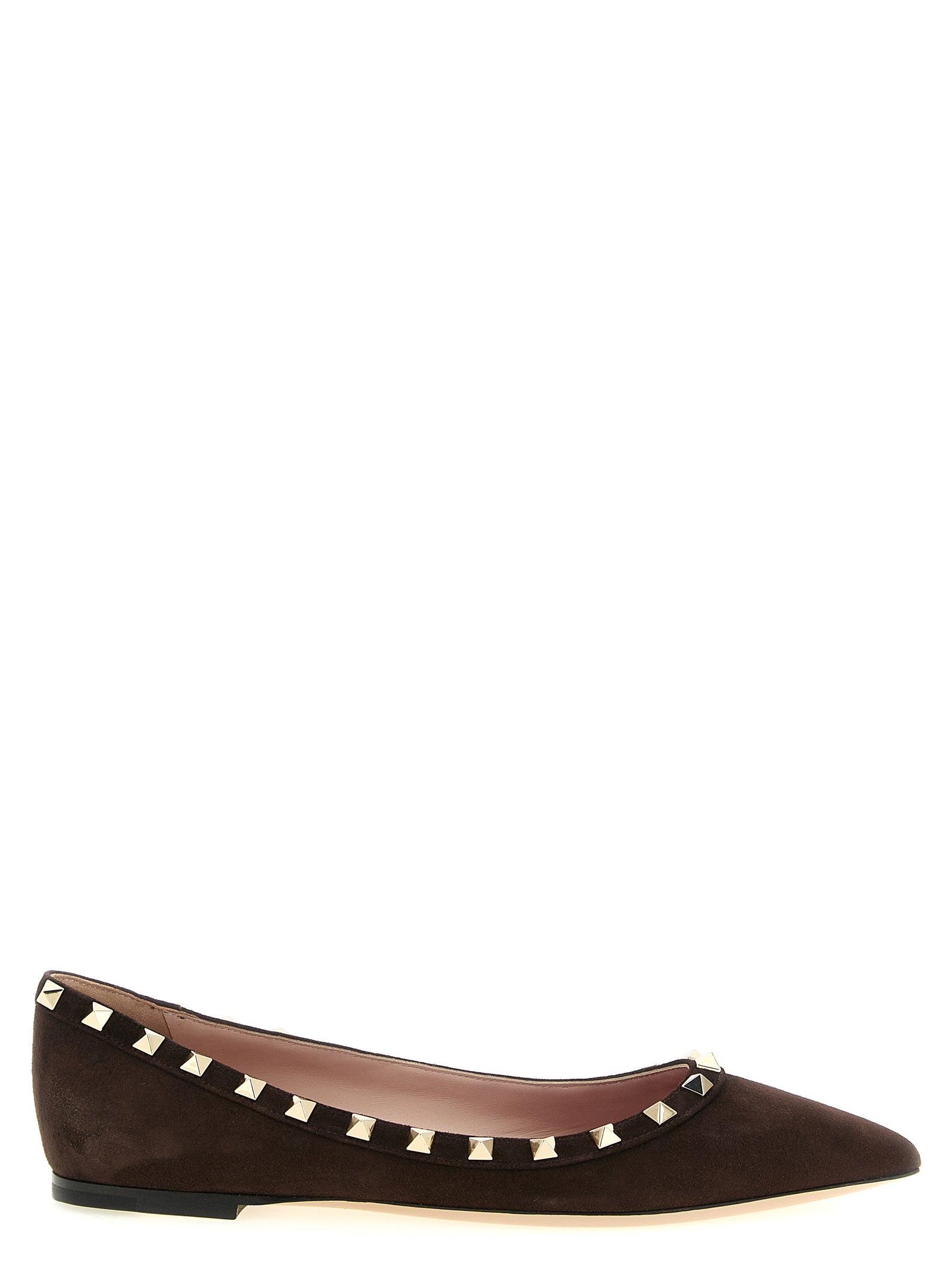 Valentino Garavani Brown Calfskin Ballet Women's Flats