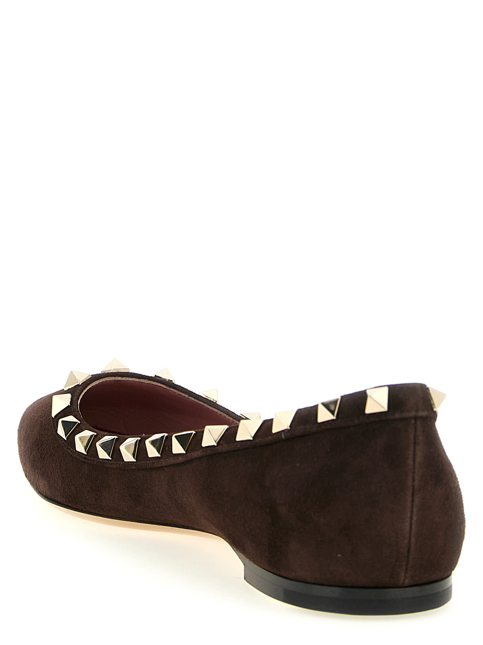Valentino Garavani Brown Calfskin Ballet Women's Flats
