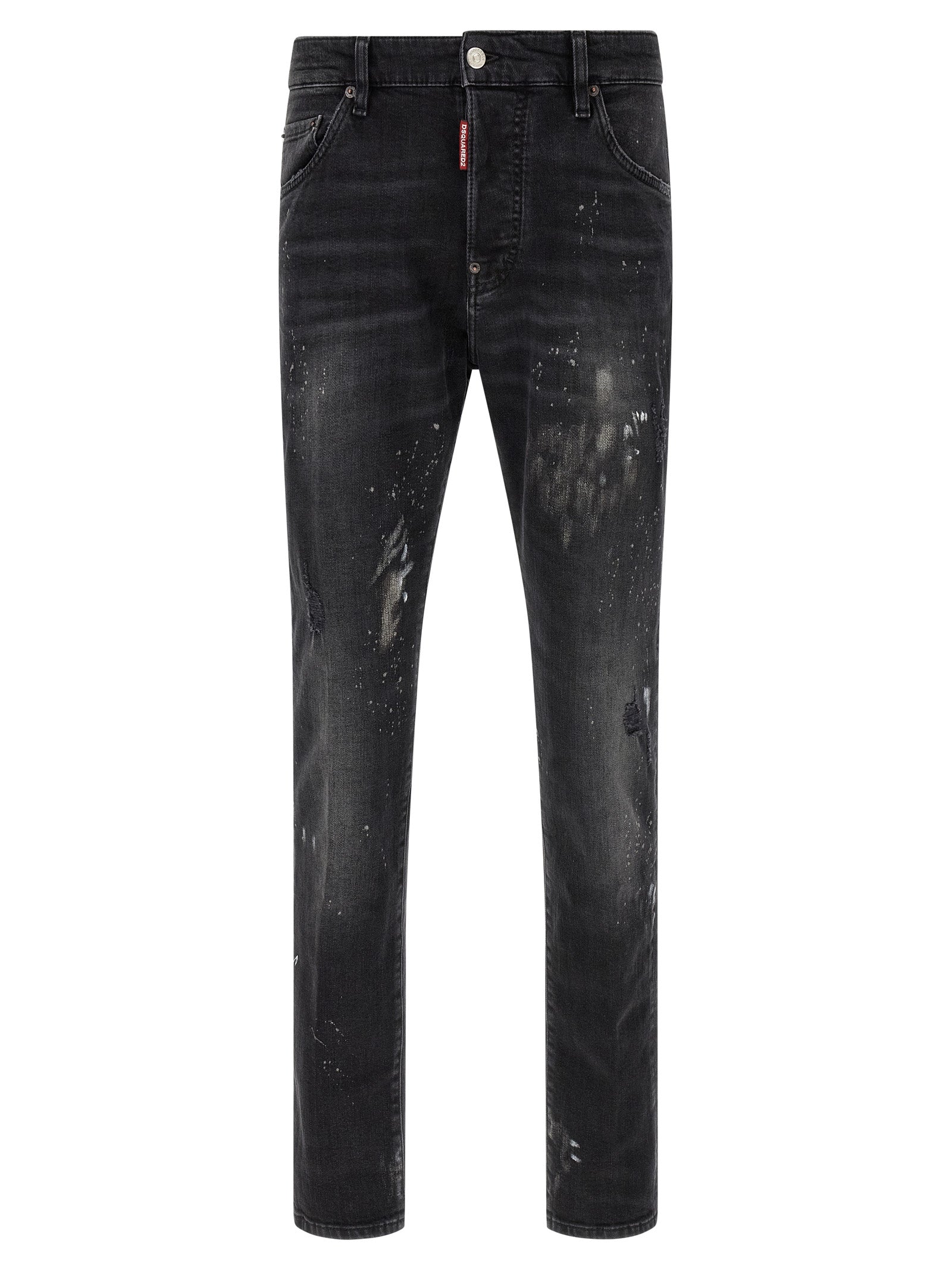 Dsquared² Black Cotton Slim Fit Men's Jeans