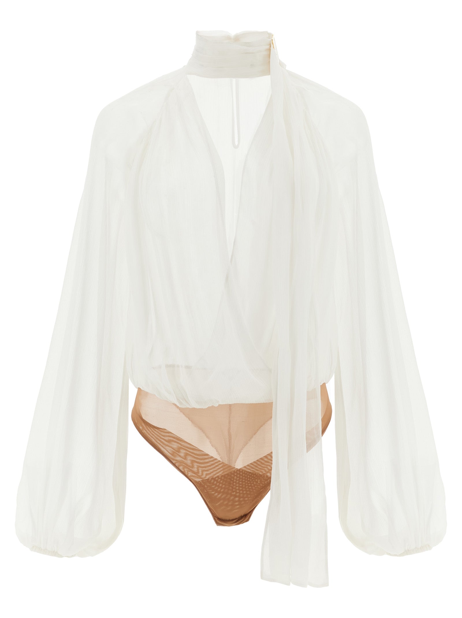 Elisabetta Franchi White Viscose Women's Bodysuit