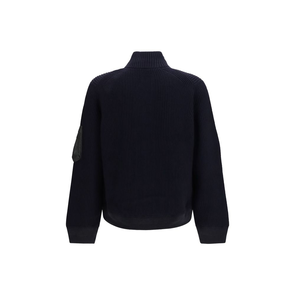 Sacai Blue Wool Oves Aries Men's Sweatshirt