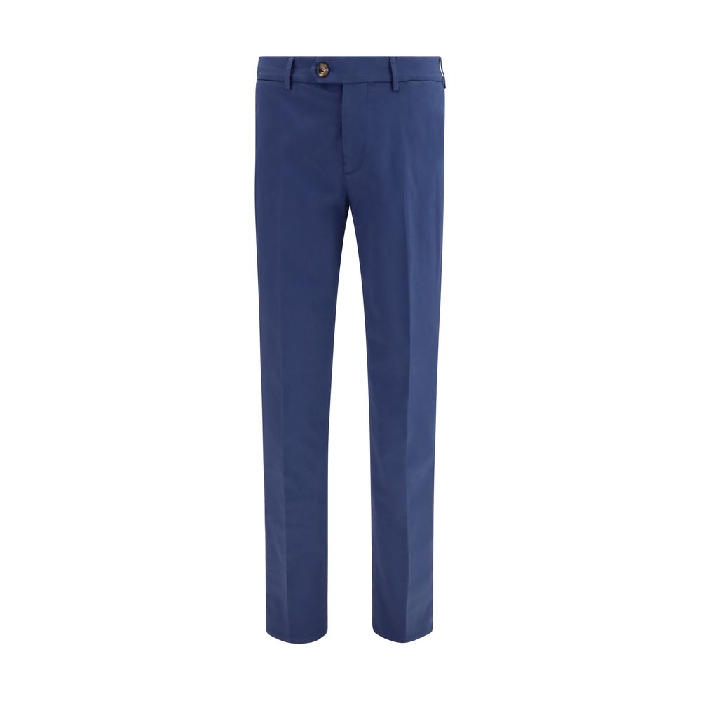 Brunello Cucinelli Blue Cotton Men's Pants