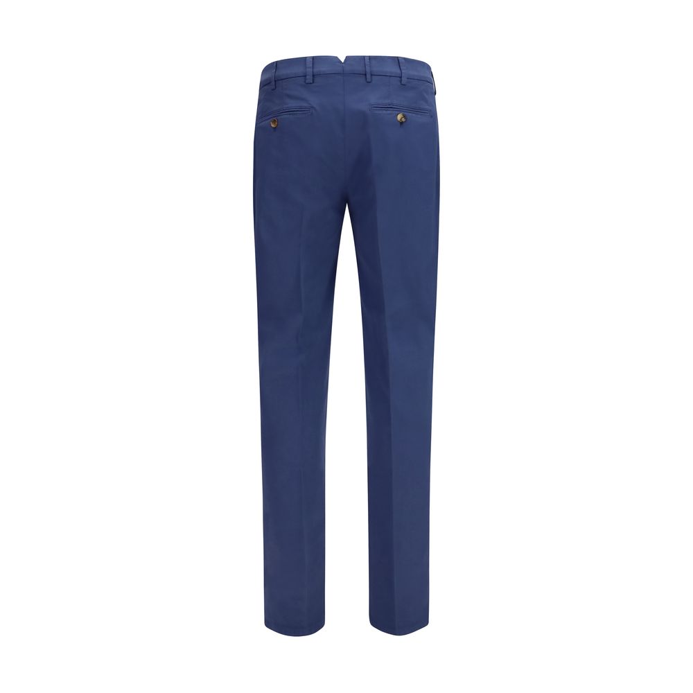 Brunello Cucinelli Blue Cotton Men's Pants
