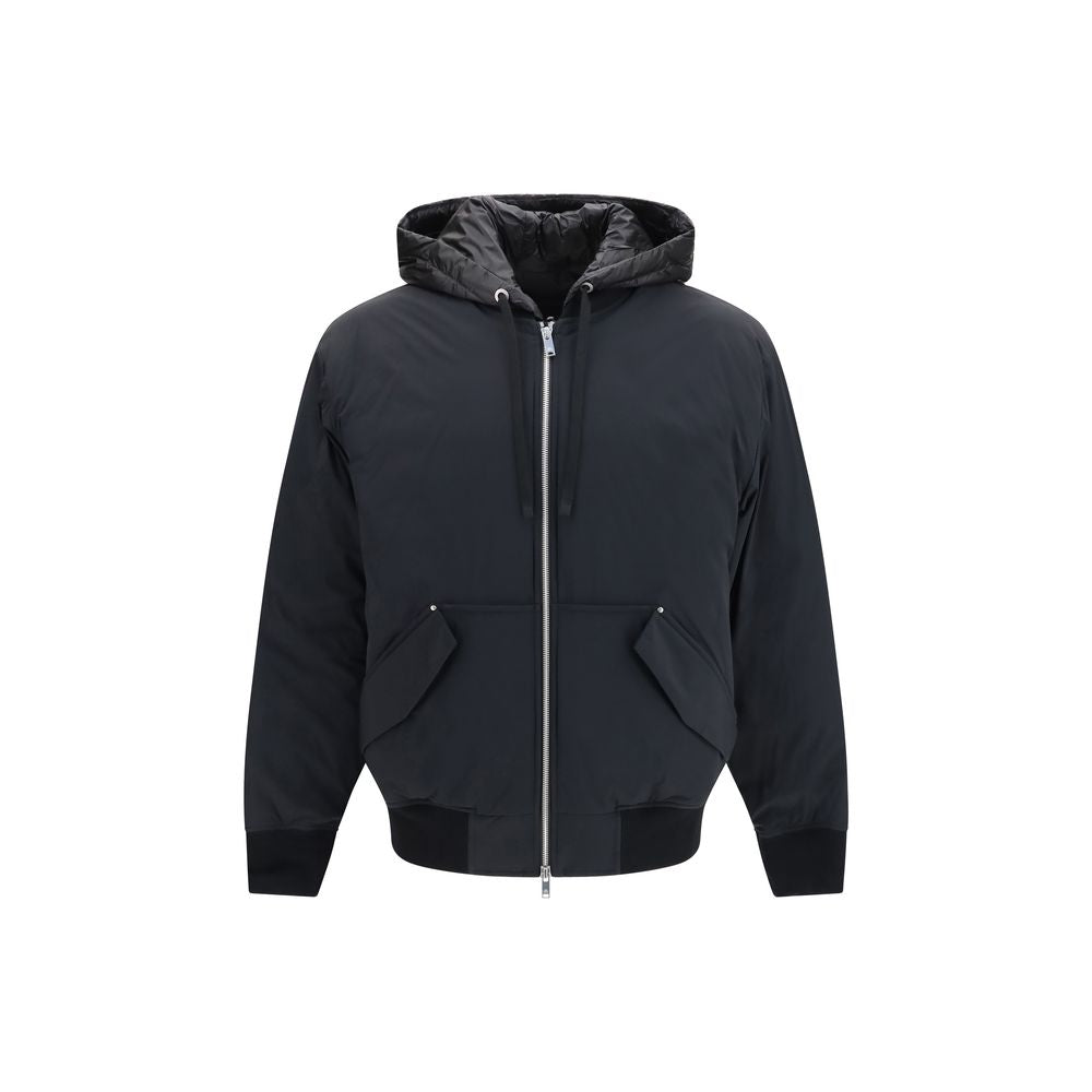 Moose Knuckles Black Nylon Full-Length Men's Jacket
