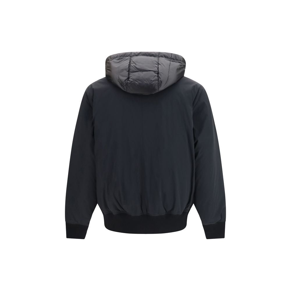 Moose Knuckles Black Nylon Full-Length Men's Jacket