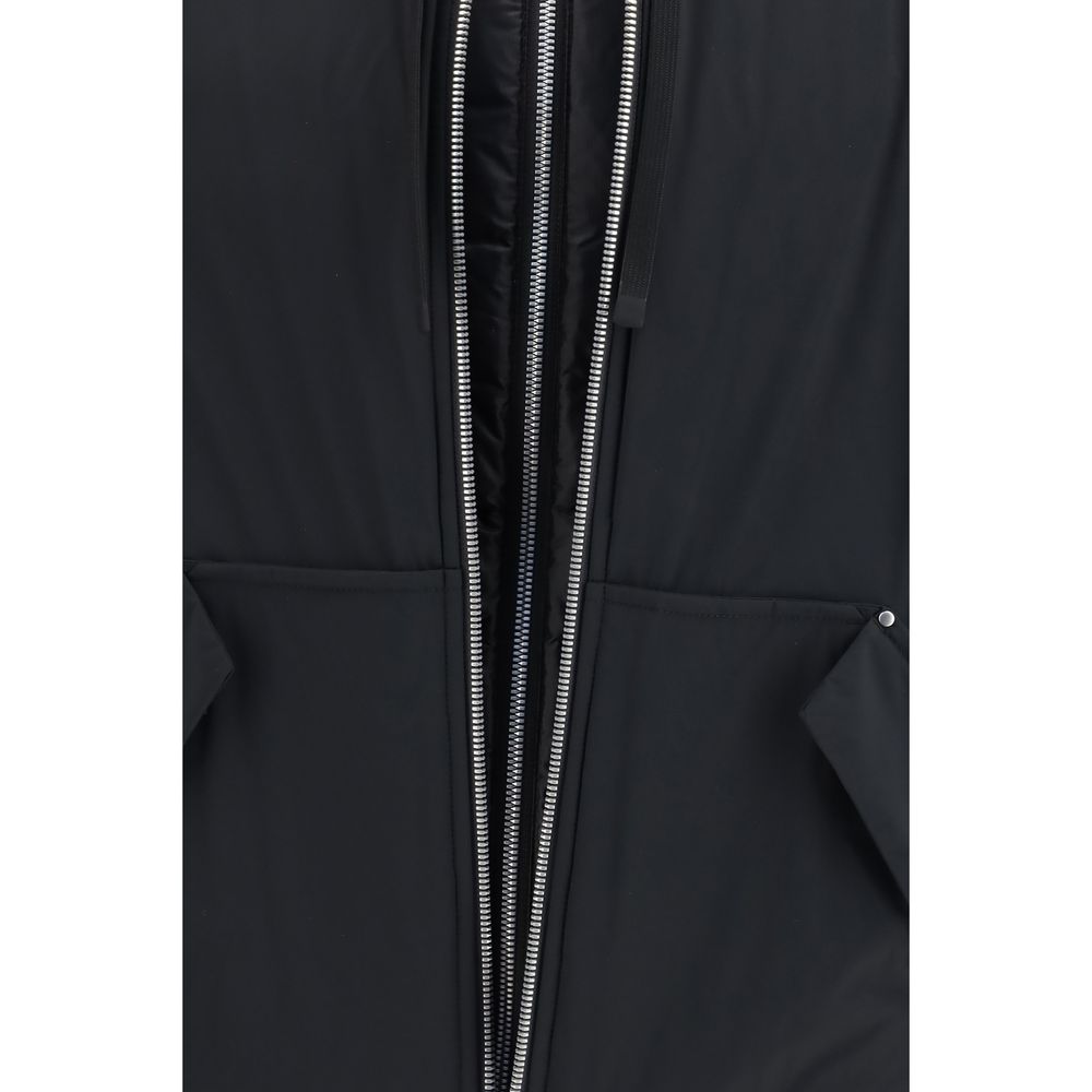 Moose Knuckles Black Nylon Full-Length Men's Jacket