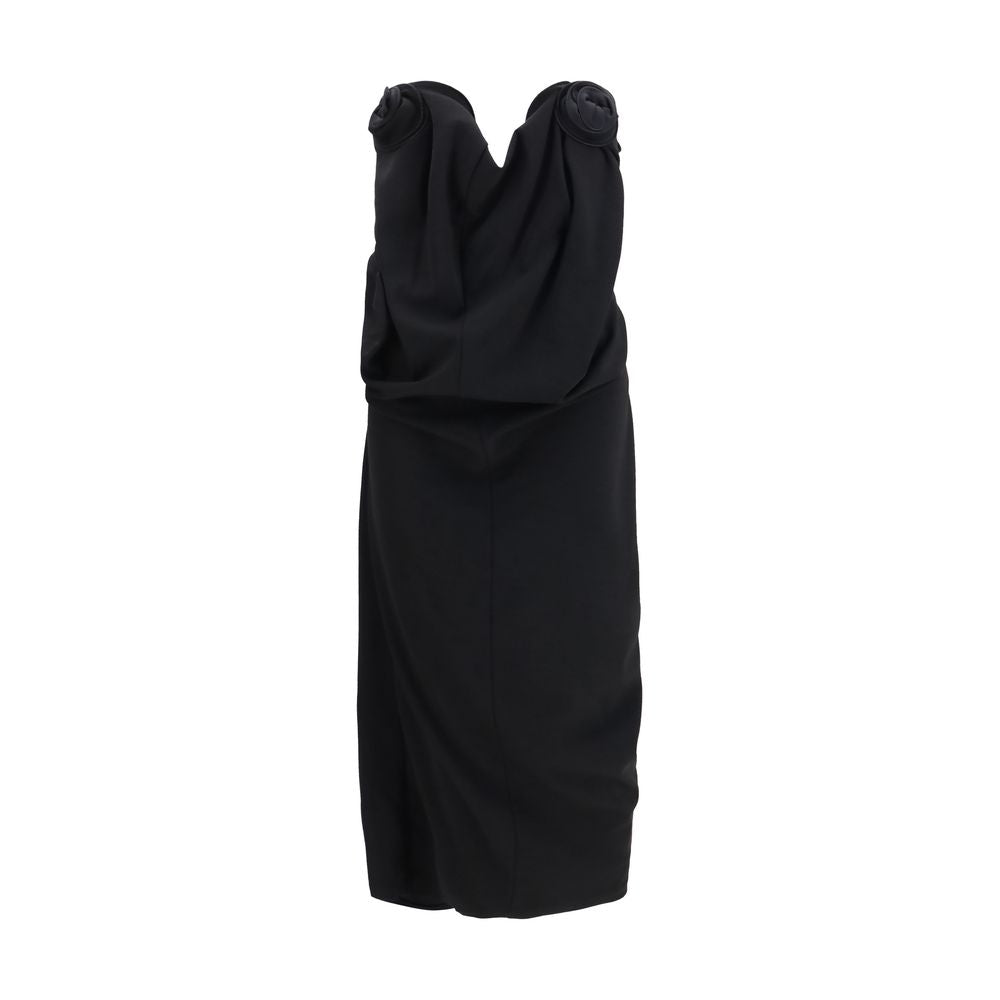 Magda Butrym Black Wool Oves Aries Cocktail Women's Dress