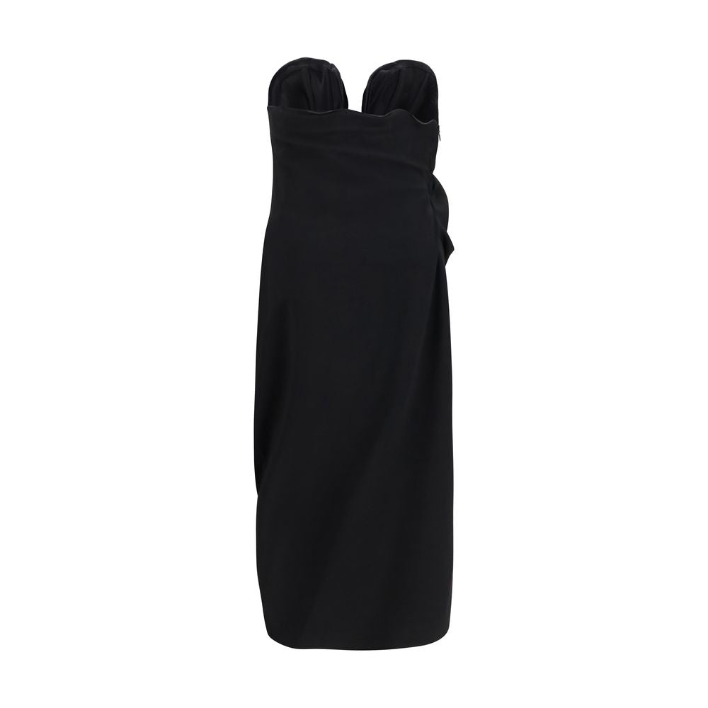 Magda Butrym Black Wool Oves Aries Cocktail Women's Dress