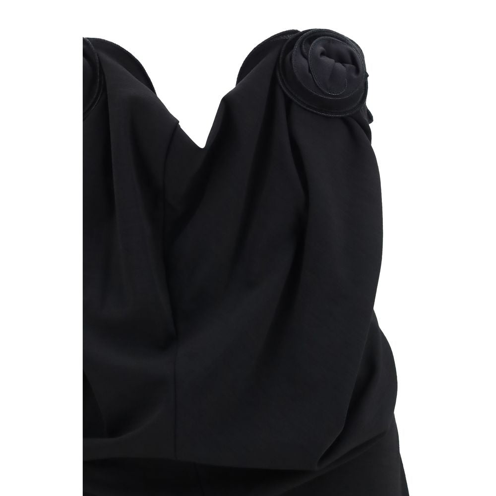 Magda Butrym Black Wool Oves Aries Cocktail Women's Dress
