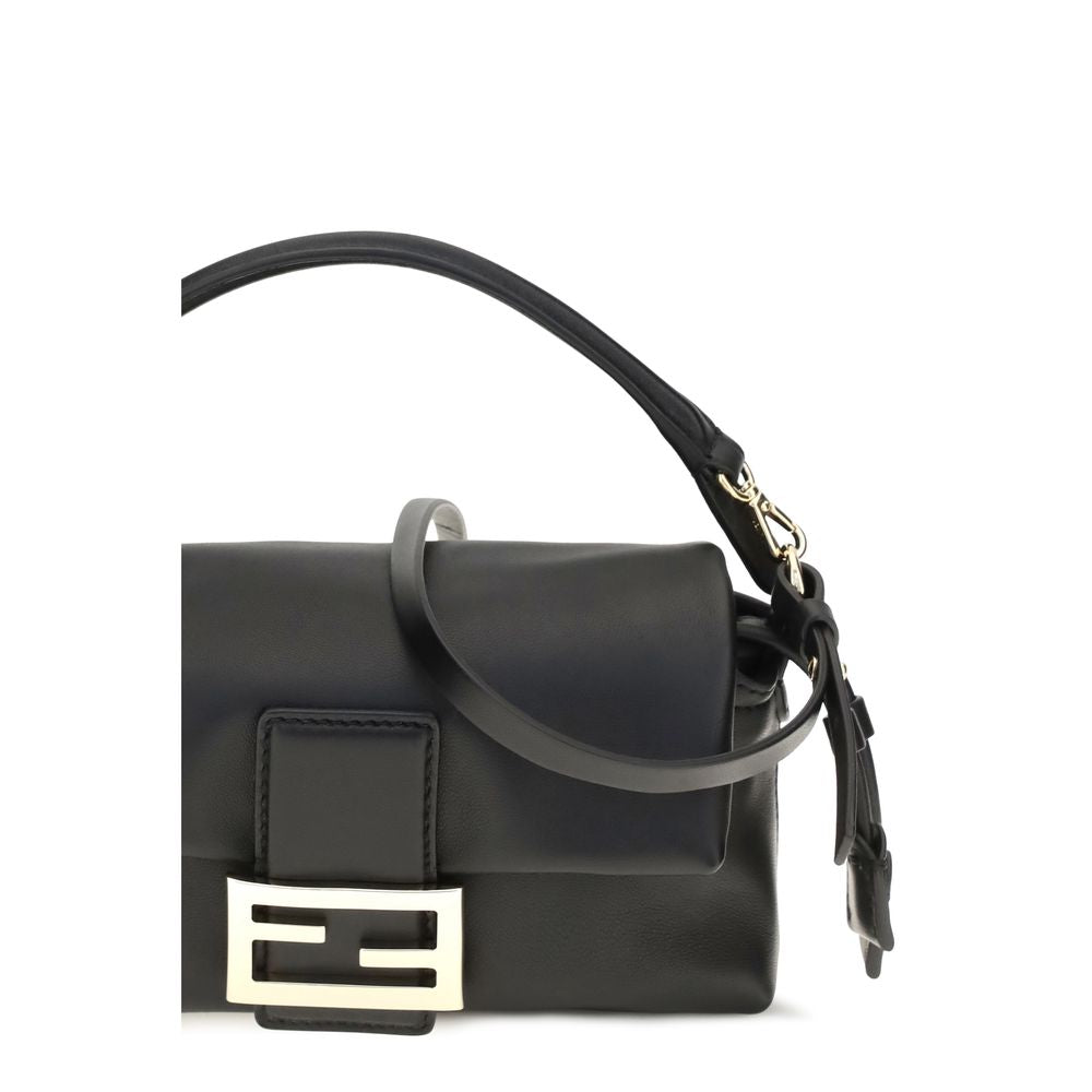 Fendi Black Lamb Ovis Aries Aries Shoulder Women's Bag