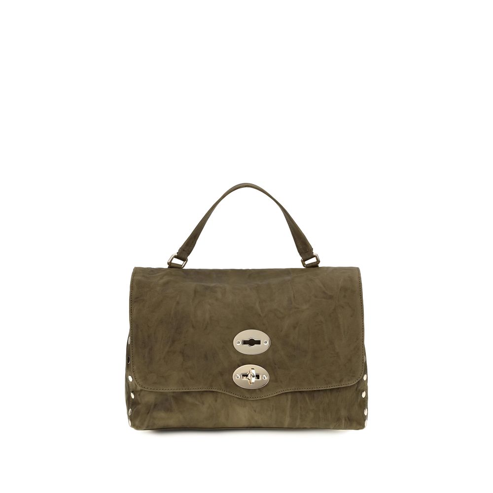 Zanellato Brown Suede Leather Shoulder Women's Bag