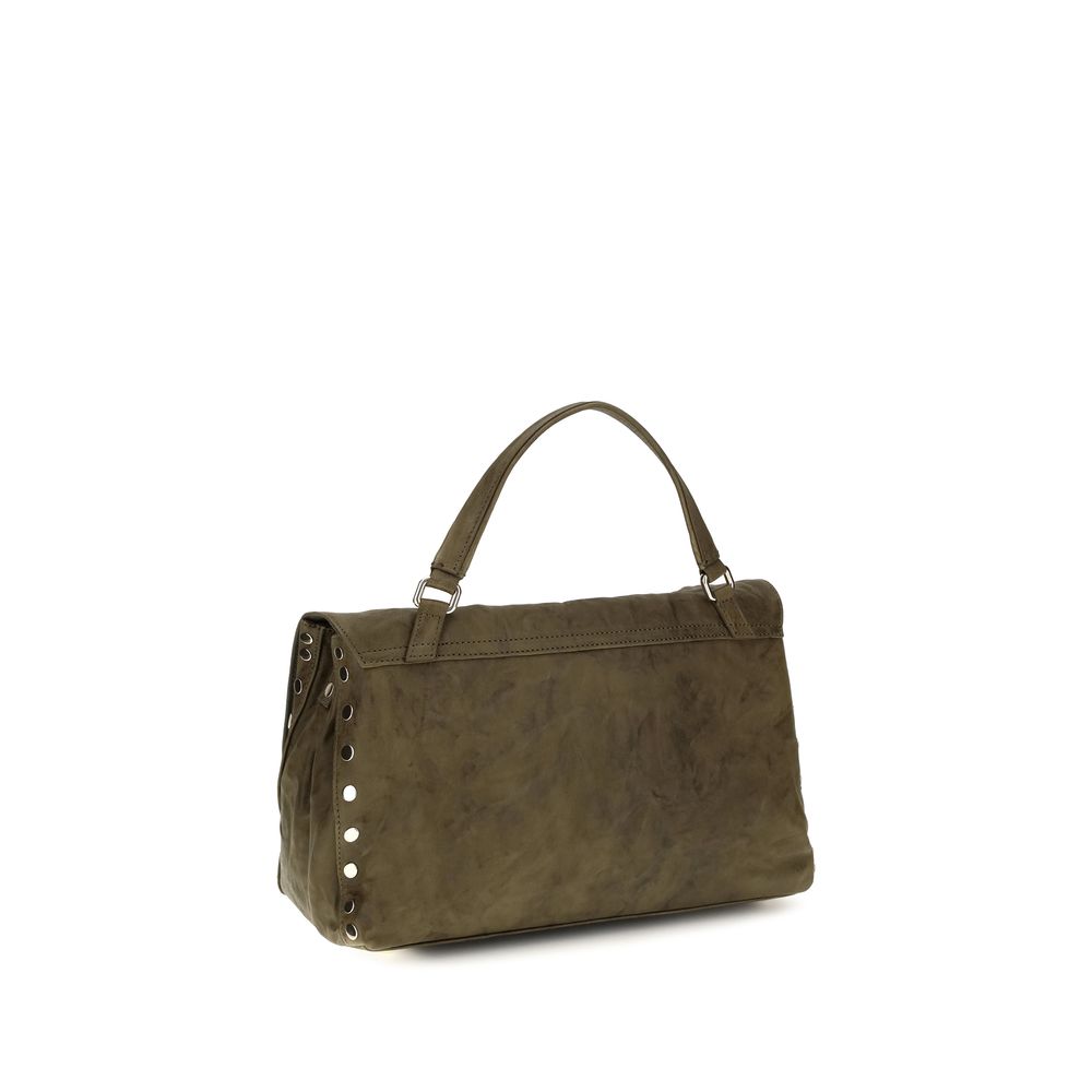 Zanellato Brown Suede Leather Shoulder Women's Bag
