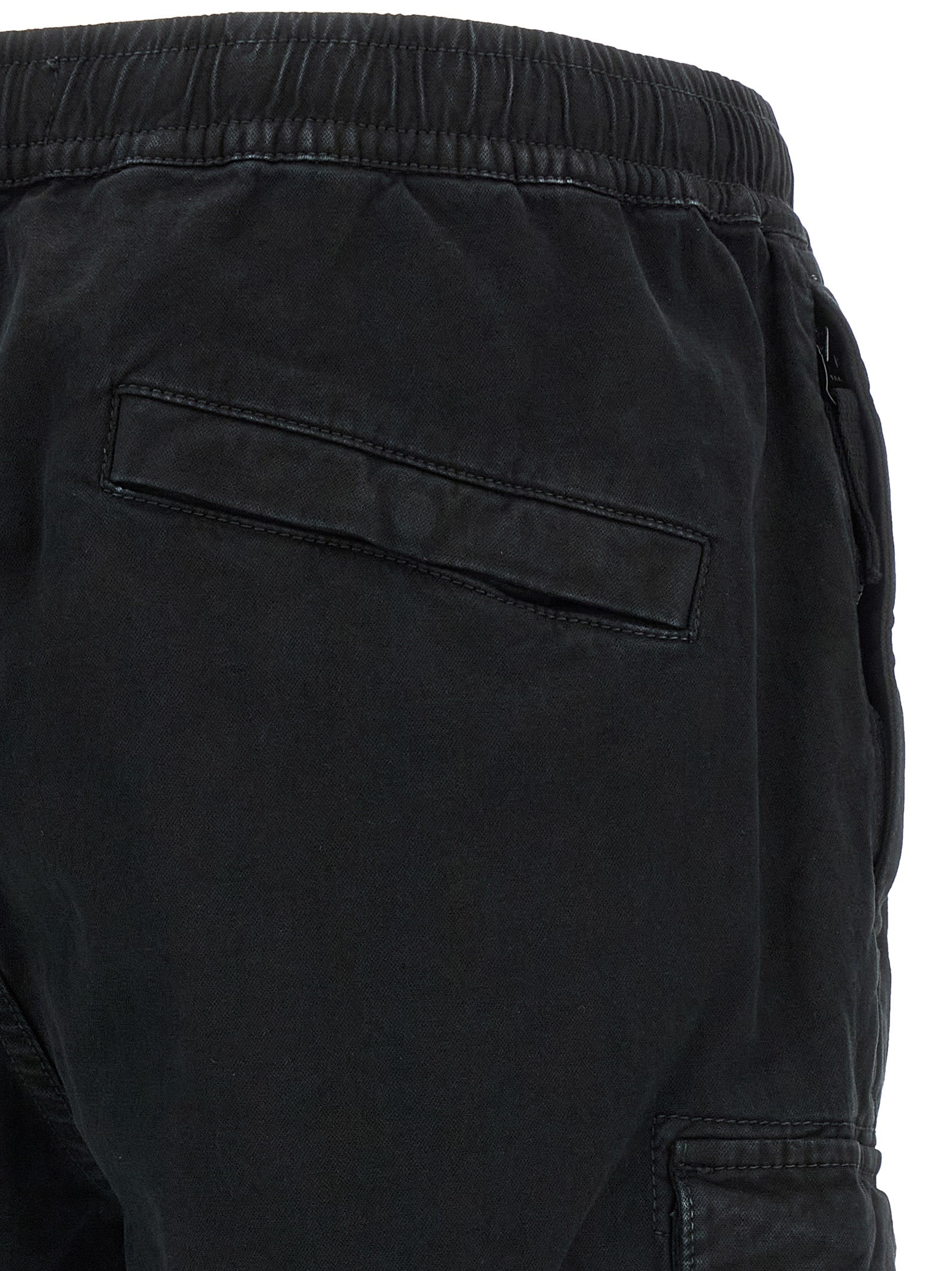 Stone Island Black Cotton Cargo Men's Pants