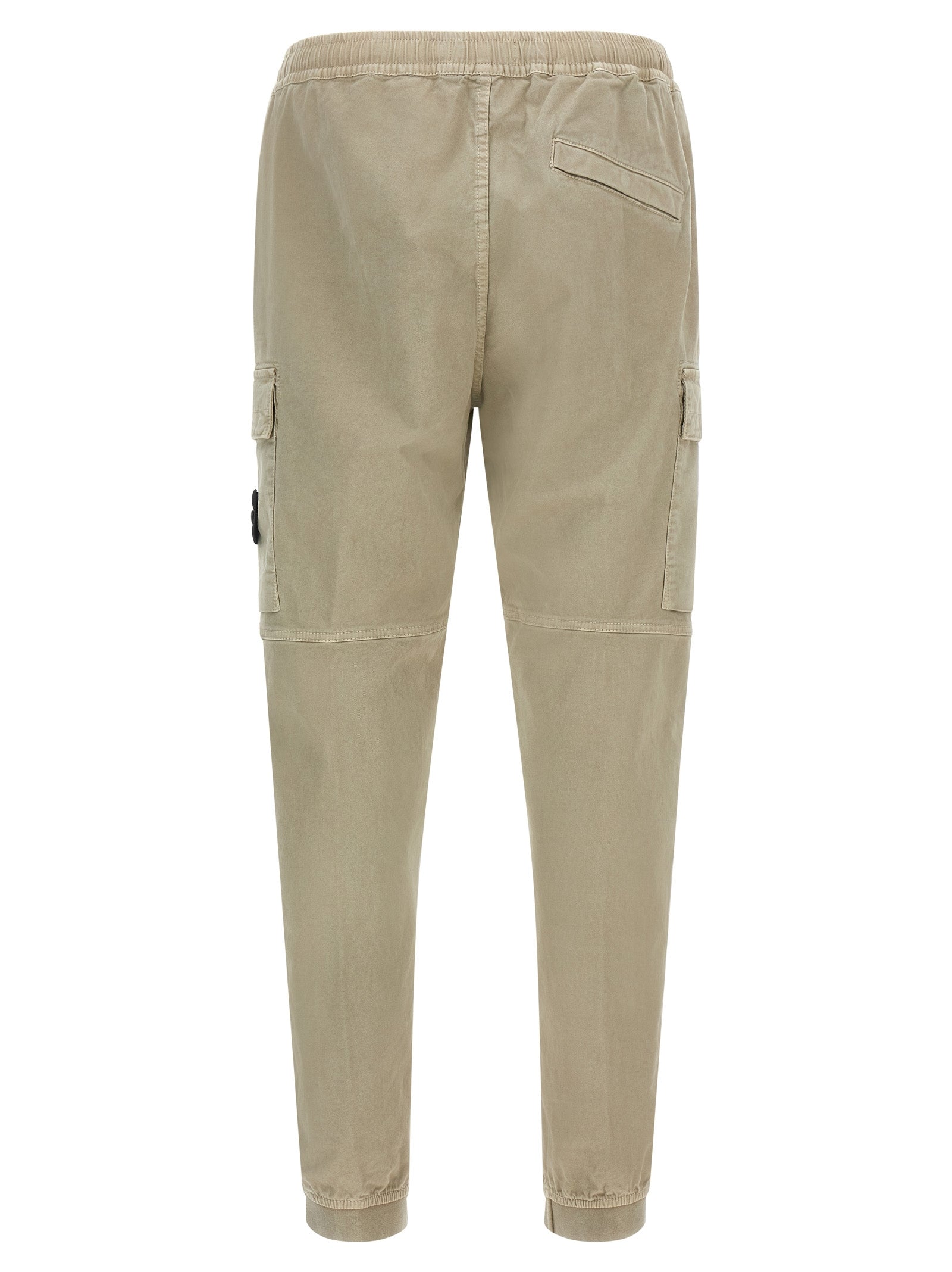 Stone Island Beige Cotton Cargo Men's Pants