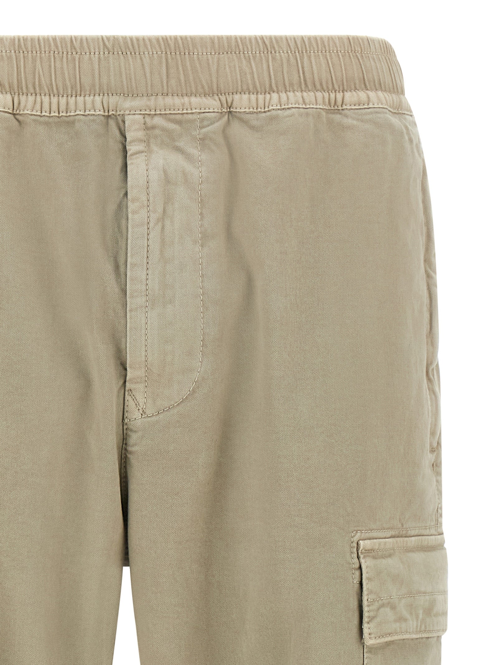 Stone Island Beige Cotton Cargo Men's Pants