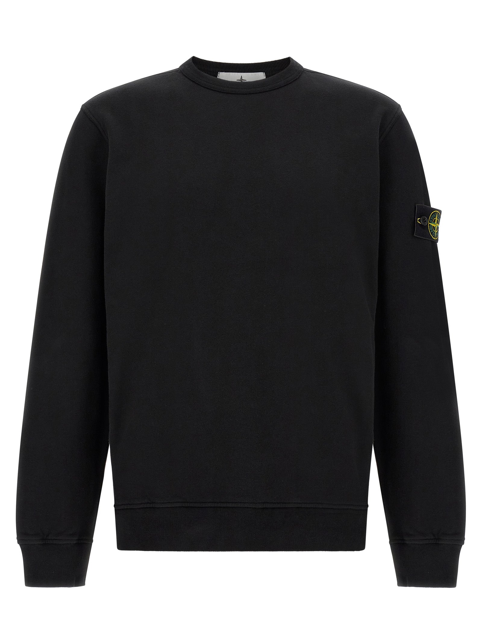 Stone Island Black Cotton Men's Sweatshirt