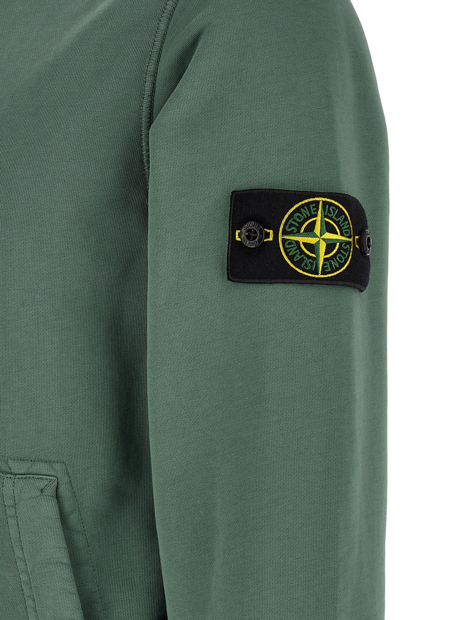 Stone Island Bicolor Cotton Men's Sweatshirt