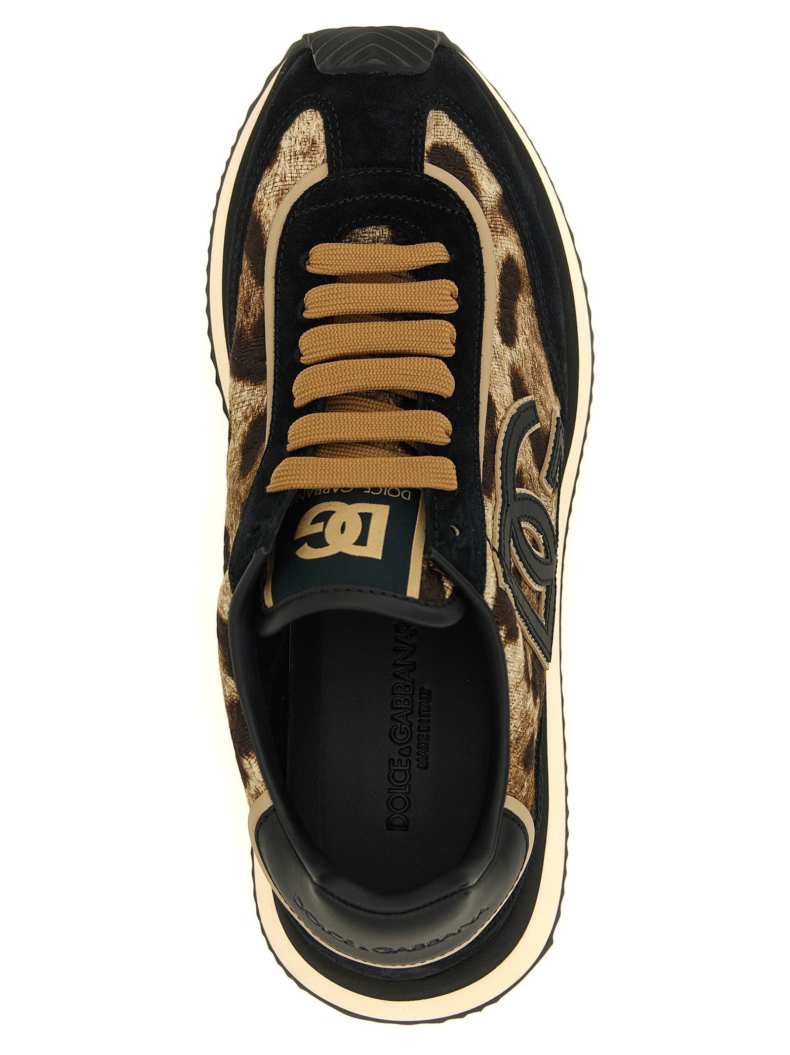 Dolce & Gabbana Multicolor Cotton Low Top Women's Sneakers