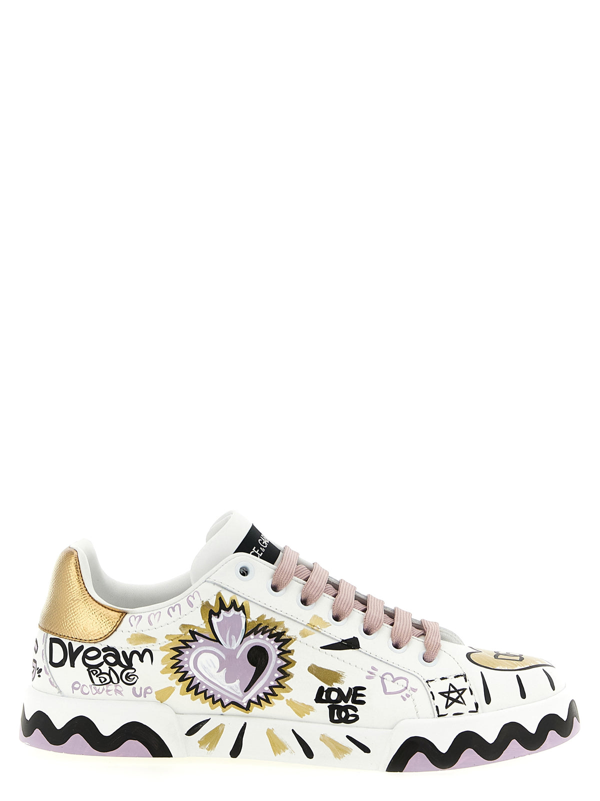 Dolce & Gabbana Multicolor Calfskin Low Top Women's Sneakers
