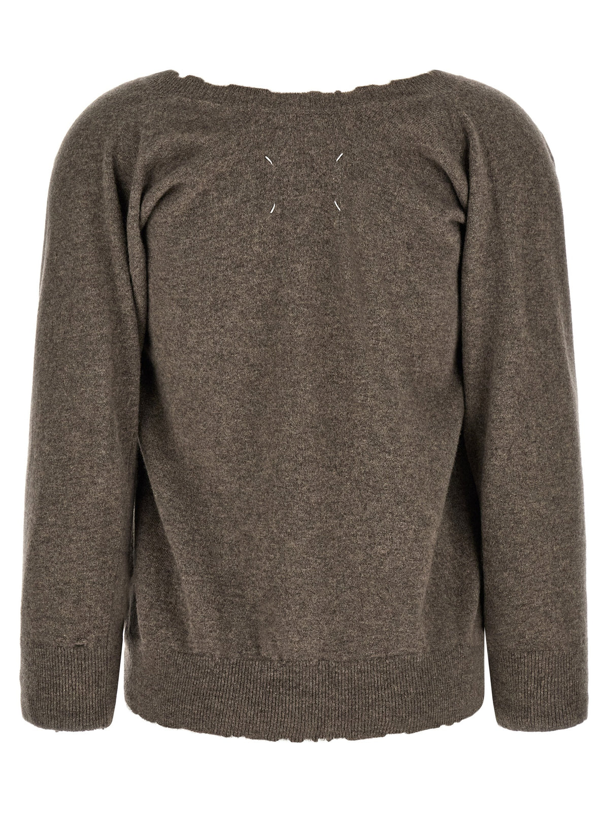 Maison Margiela Brown Virgin Wool Women's Cardigan