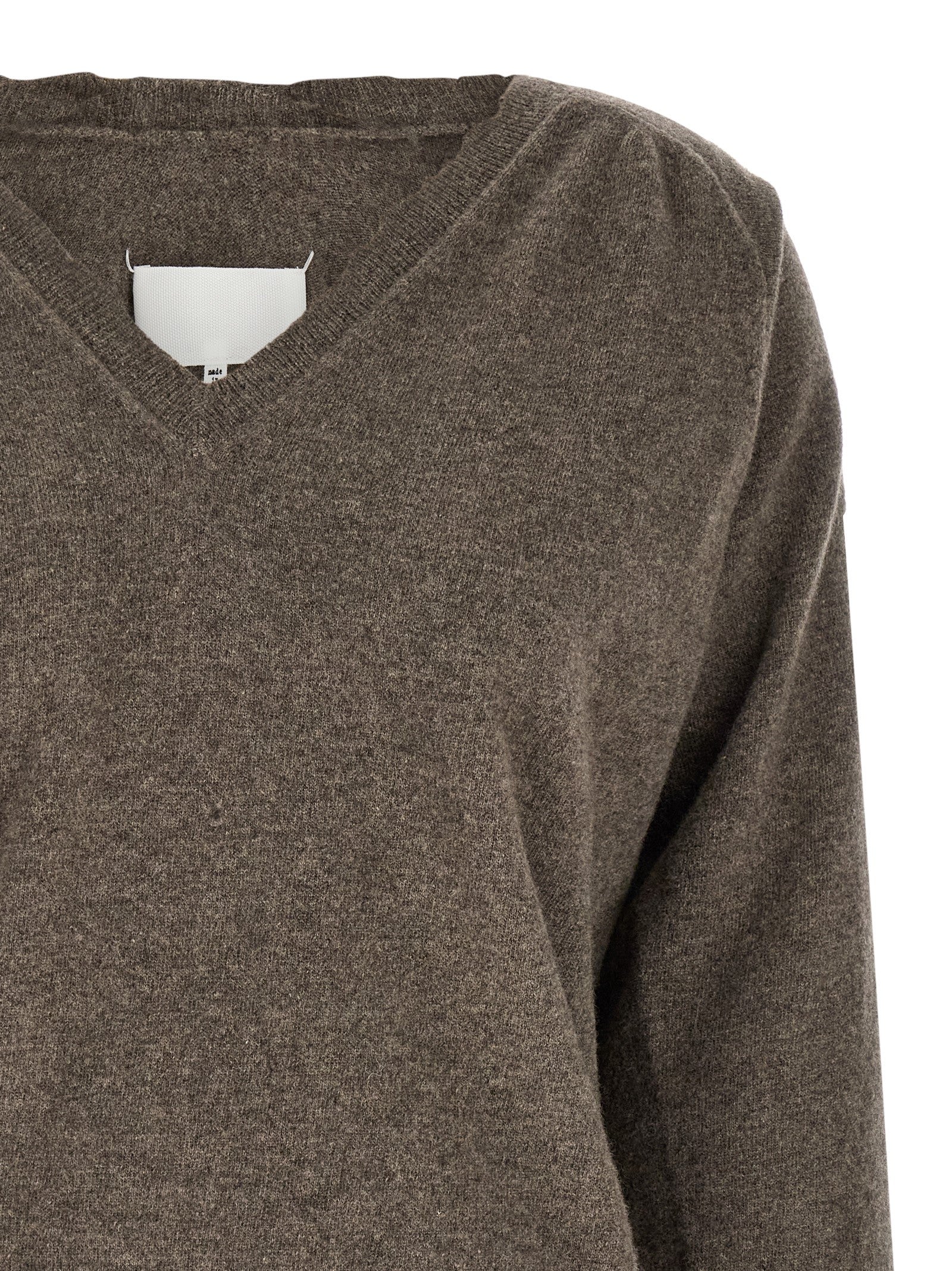 Maison Margiela Brown Virgin Wool Women's Cardigan