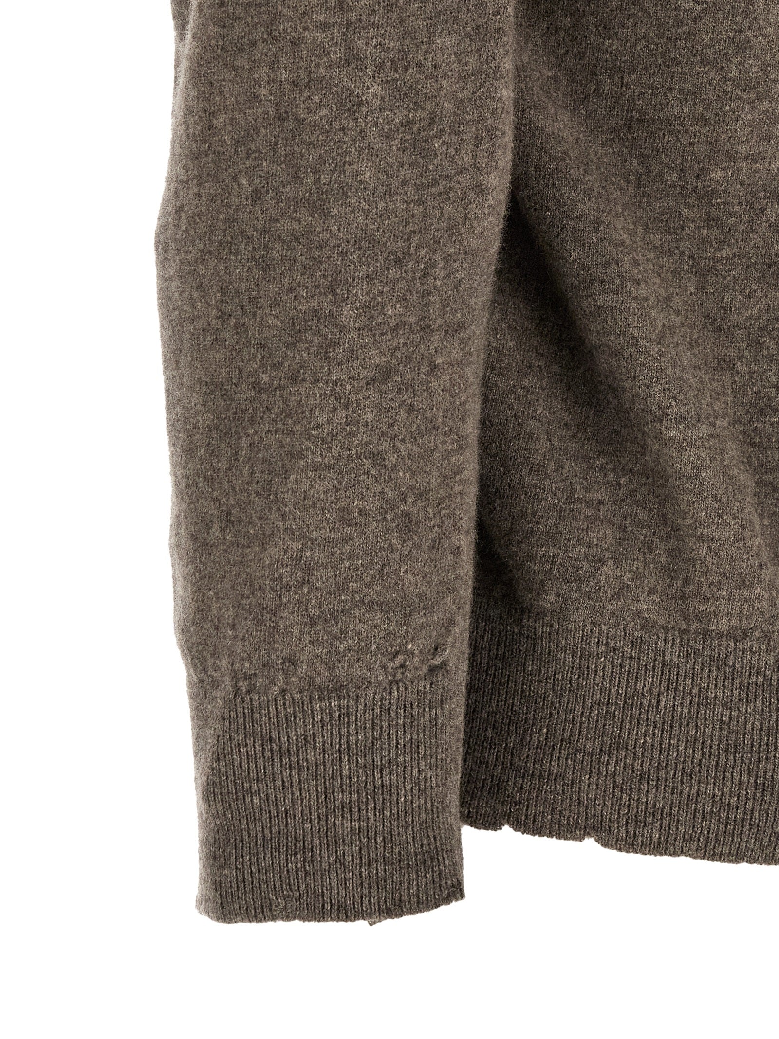 Maison Margiela Brown Virgin Wool Women's Cardigan