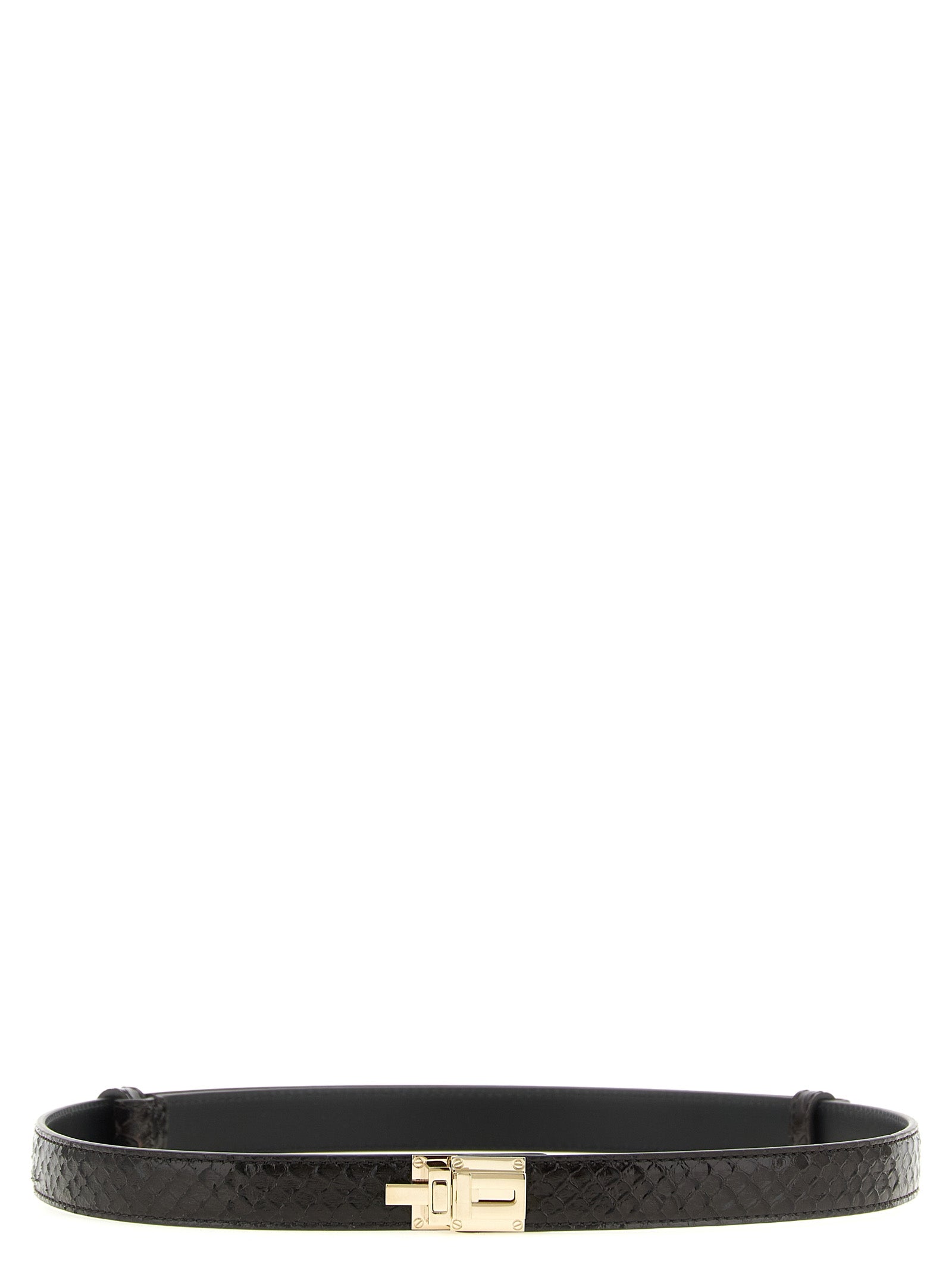Tom Ford Brown Calfskin Regular Women's Belt