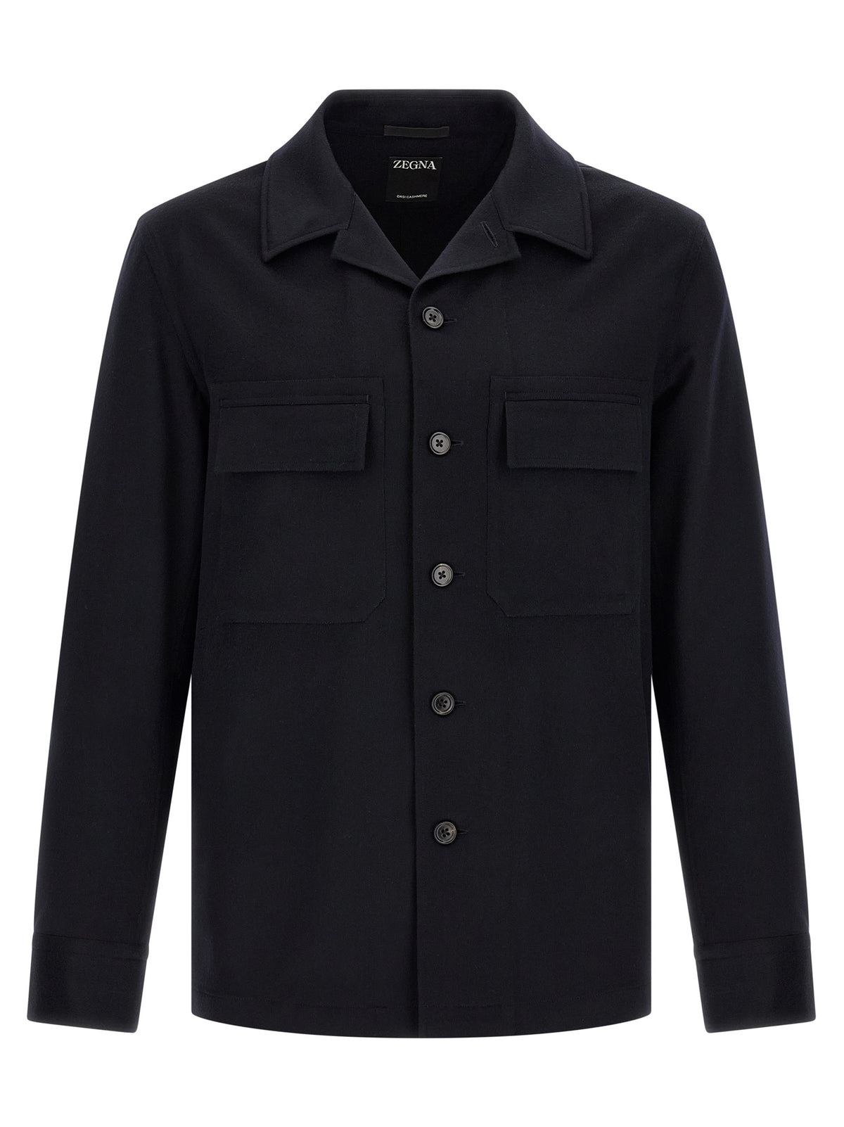 ZEGNA Blue Wool Men's Blouse