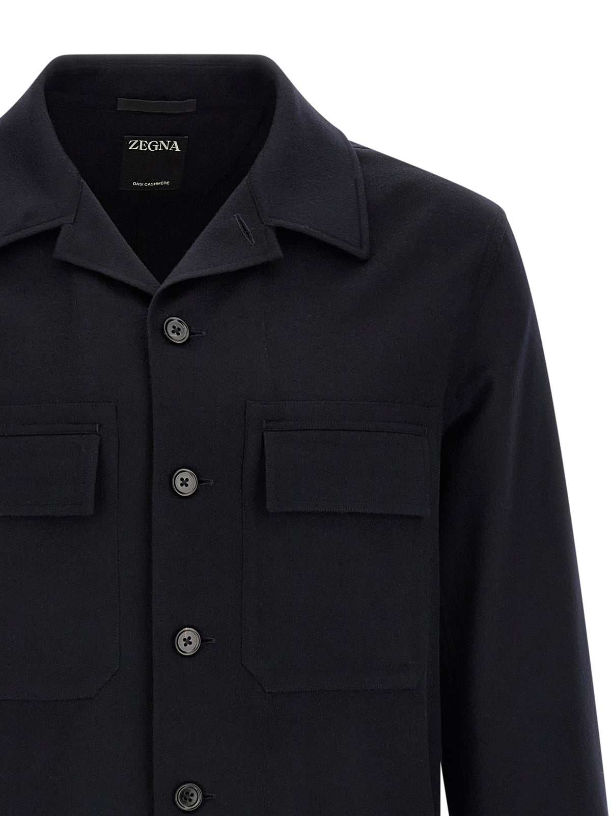 ZEGNA Blue Wool Men's Blouse