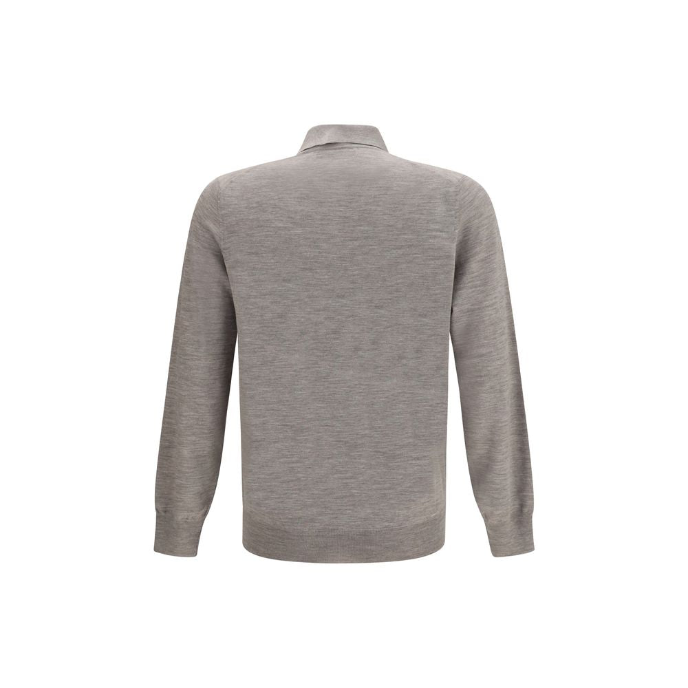 Brunello Cucinelli Gray Cashmere Men's Sweatshirt