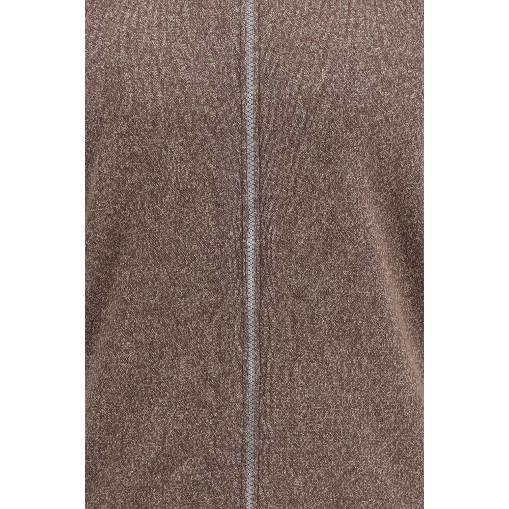 Brunello Cucinelli Brown Cashmere Men's Cardigan