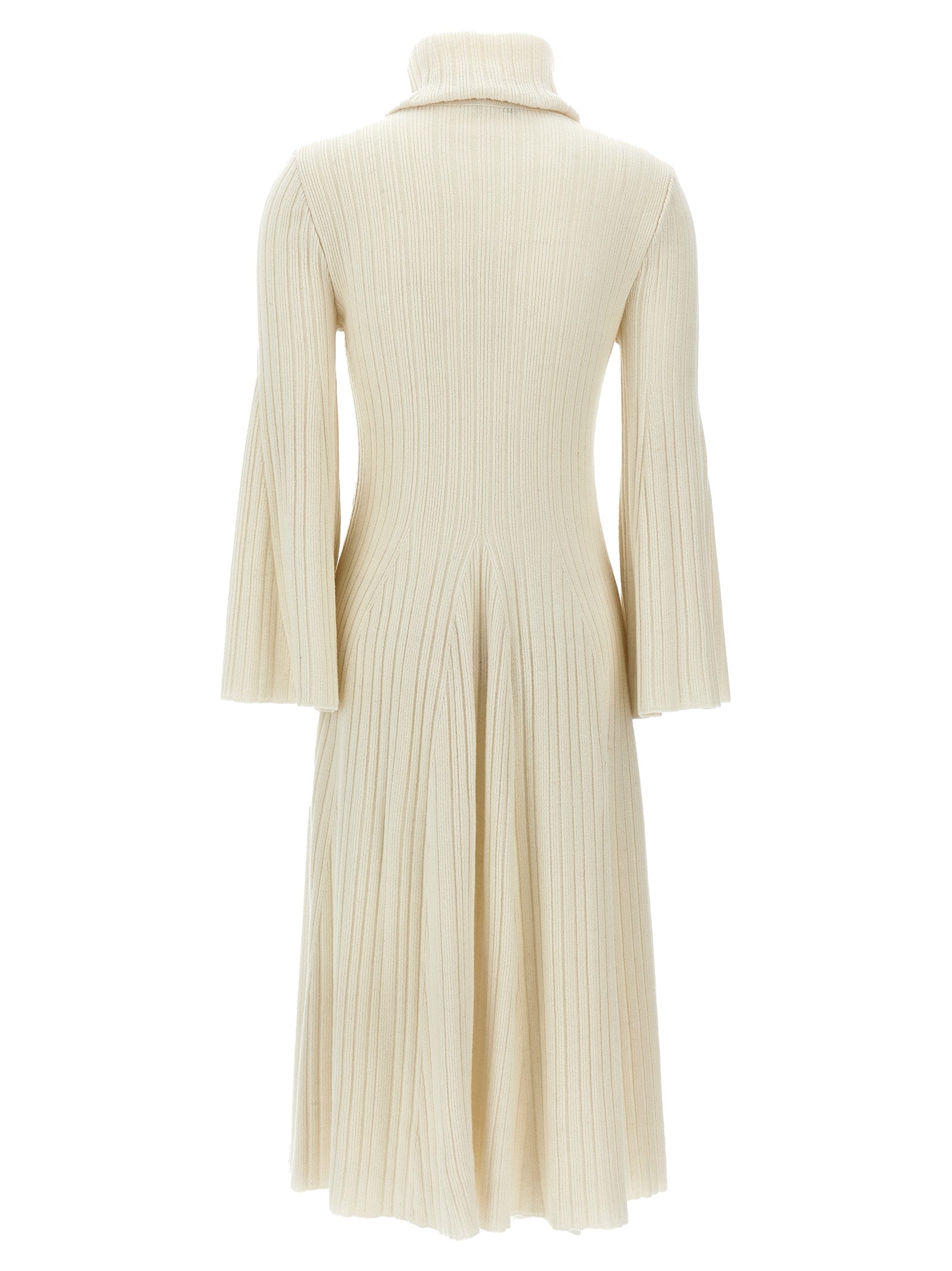 ANTONINO VALENTI White Cashmere Midi Women's Skirt
